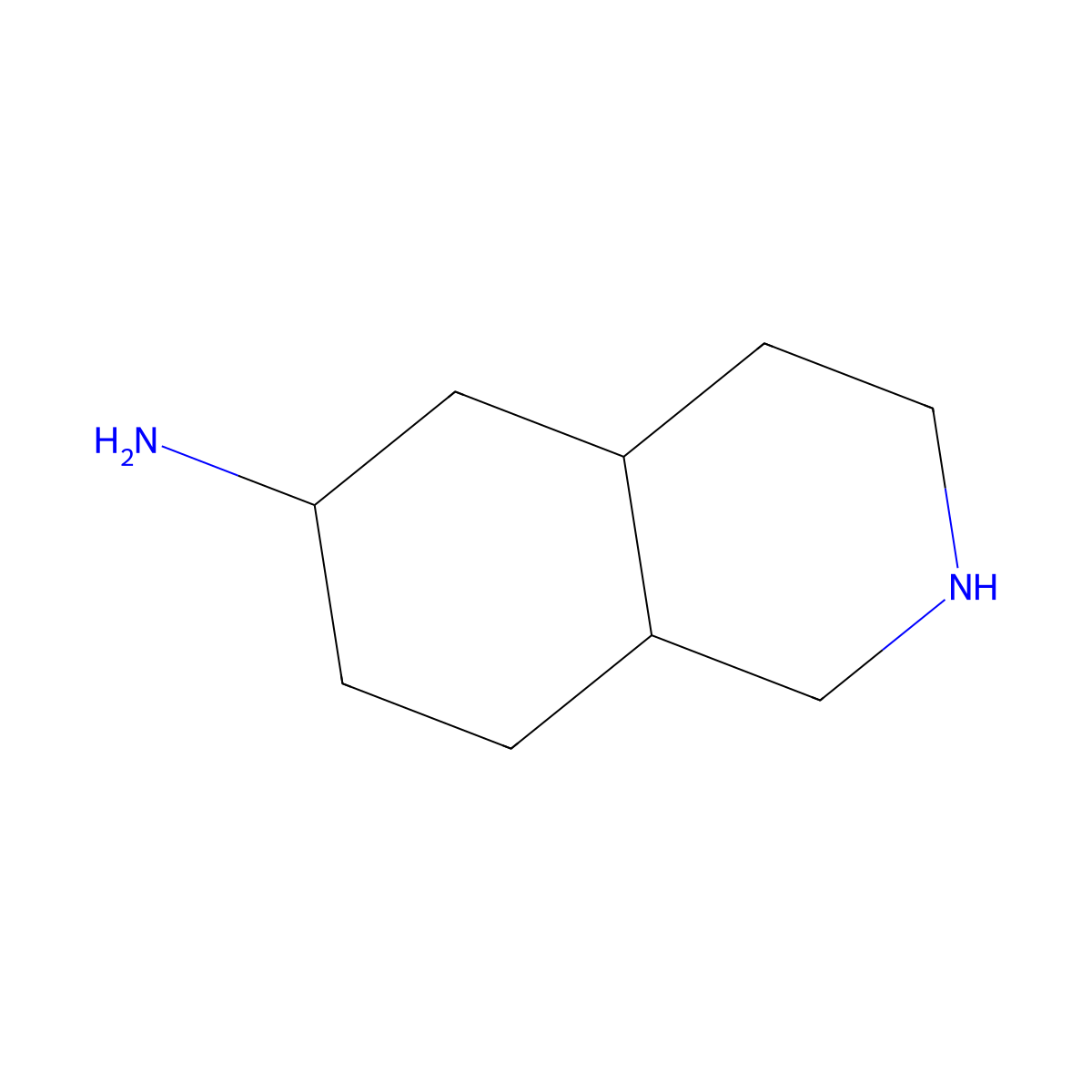 Decahydroisoquinolin-6-amine molecular structure, CAS 2680851-66-3