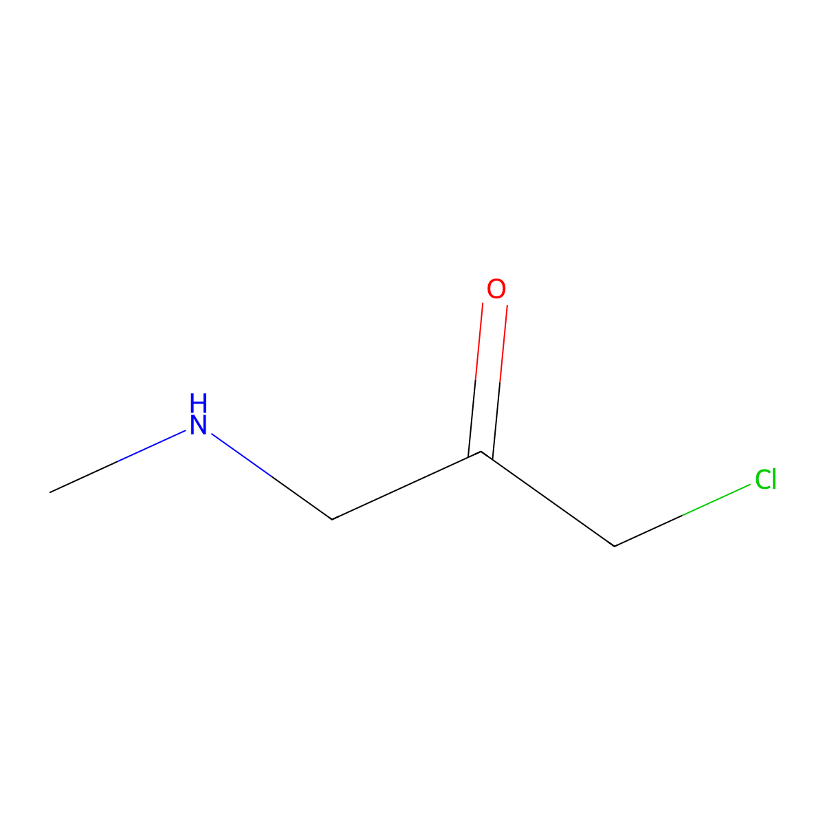1-Chloro-3-(methylamino)propan-2-one molecular structure, CAS 2680851-98-1
