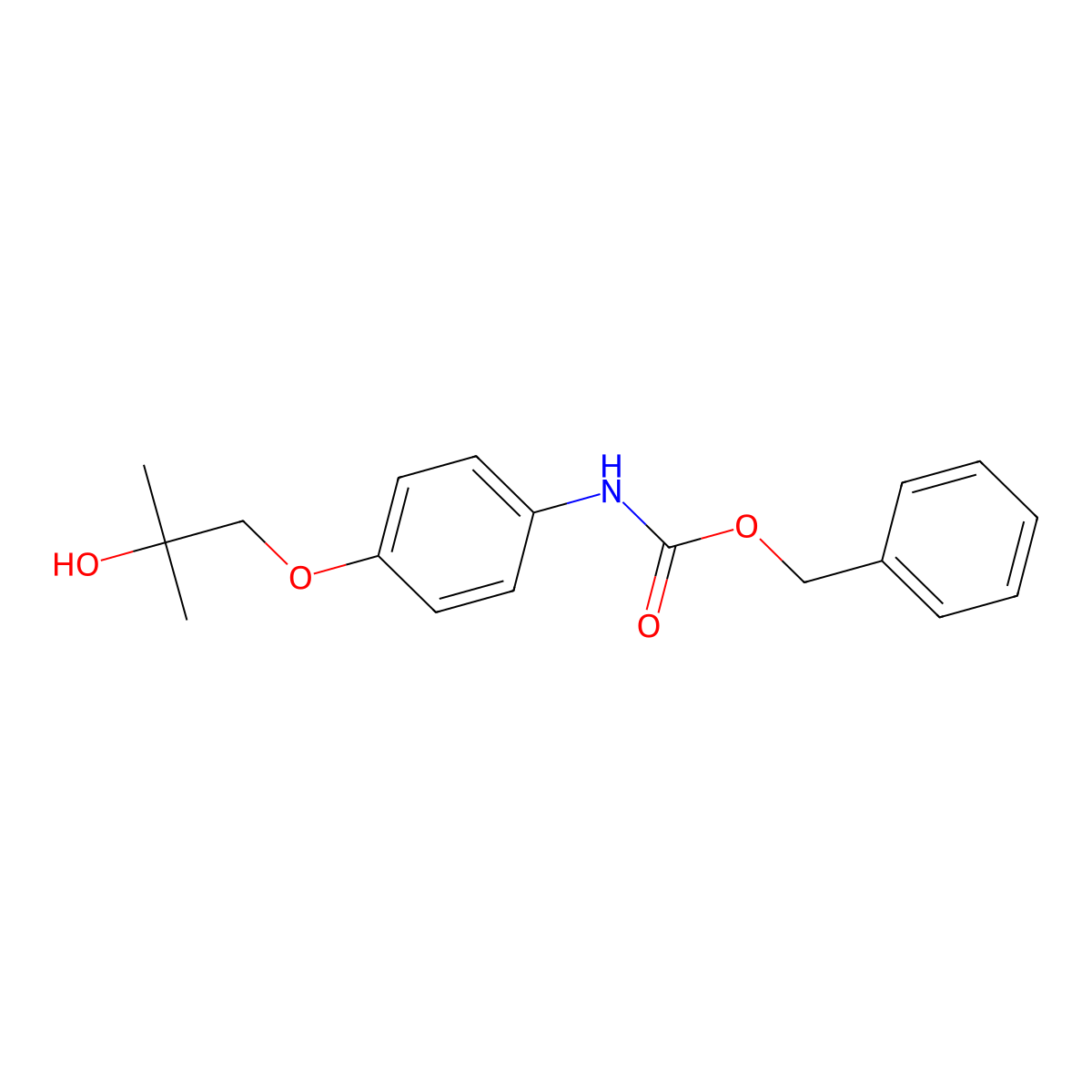 benzyl N-[4-(2-hydroxy-2-methylpropoxy)phenyl]carbamate molecular structure, CAS 2680852-05-3
