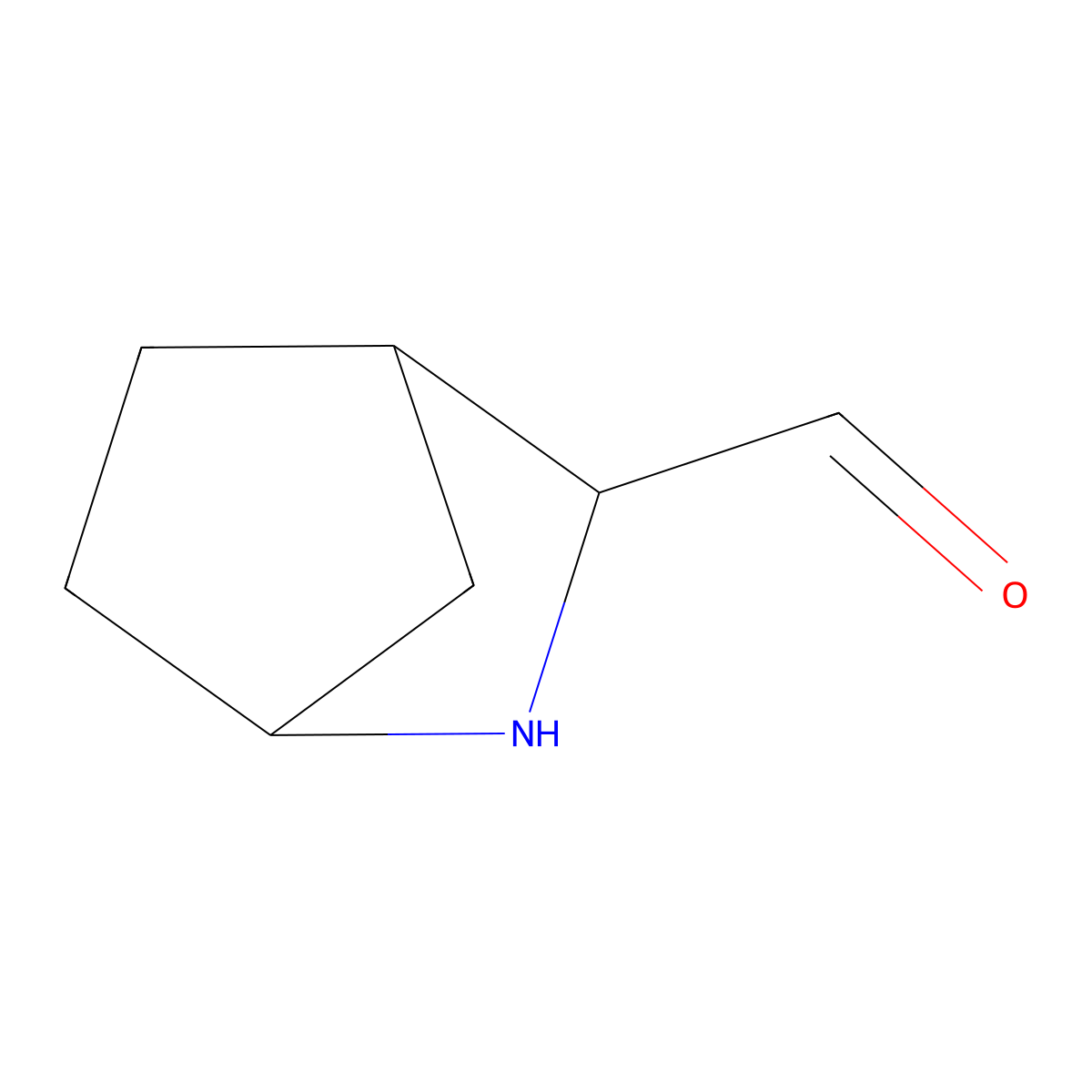 2-Azabicyclo[2.2.1]heptane-3-carbaldehyde molecular structure, CAS 2680853-06-7