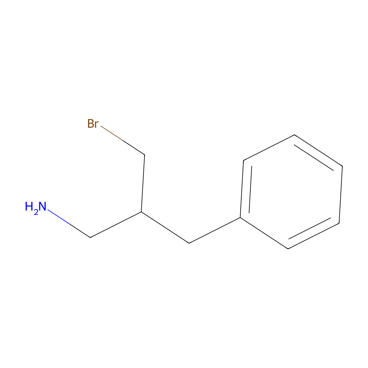[3-Amino-2-(bromomethyl)propyl]benzene molecular structure, CAS 2680853-48-7