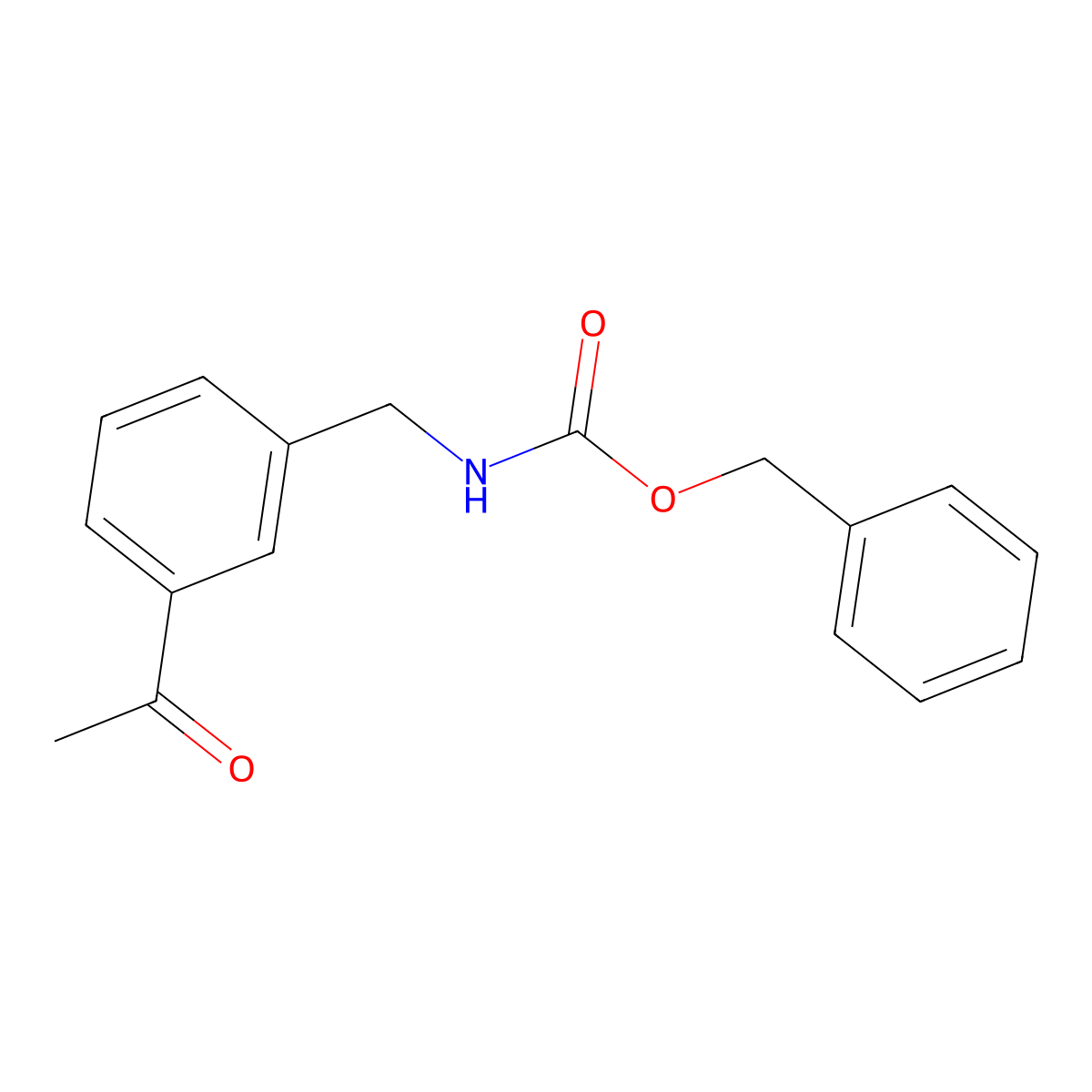 benzyl N-[(3-acetylphenyl)methyl]carbamate molecular structure, CAS 2680853-51-2
