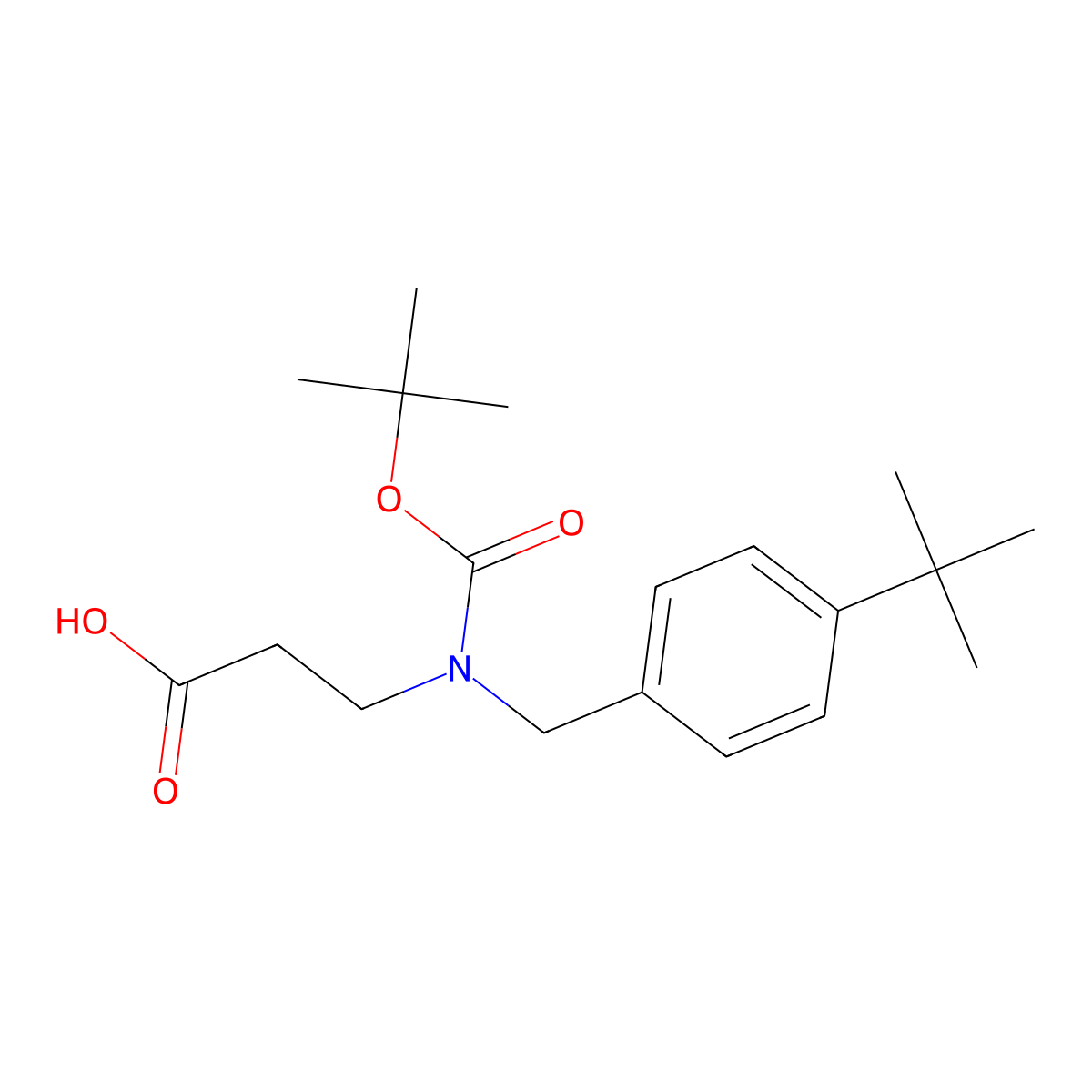 3-{[(Tert-butoxy)carbonyl][(4-tert-butylphenyl)methyl]amino}propanoic acid molecular structure, CAS 2680853-86-3