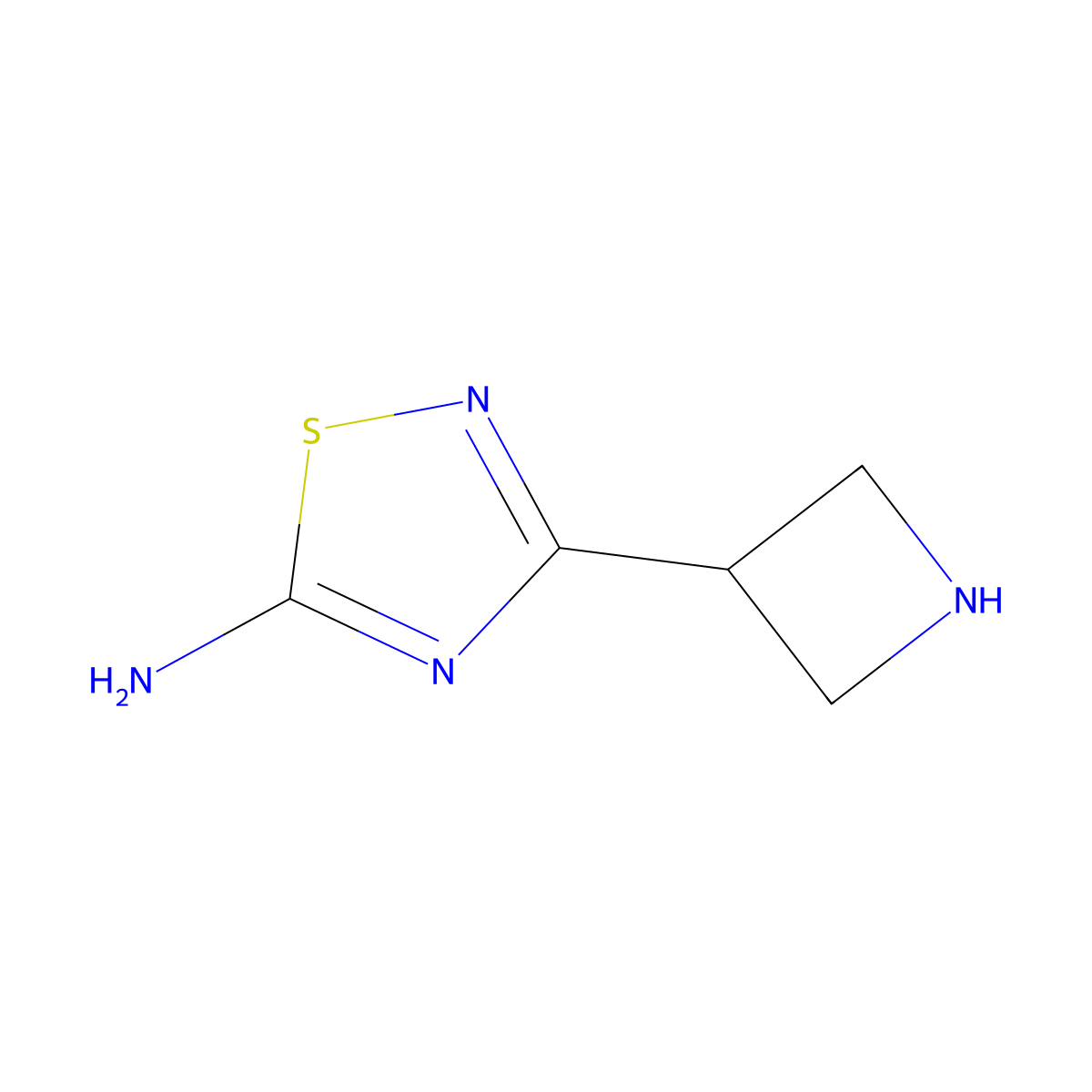 3-(Azetidin-3-yl)-1,2,4-thiadiazol-5-amine molecular structure, CAS 2680853-94-3