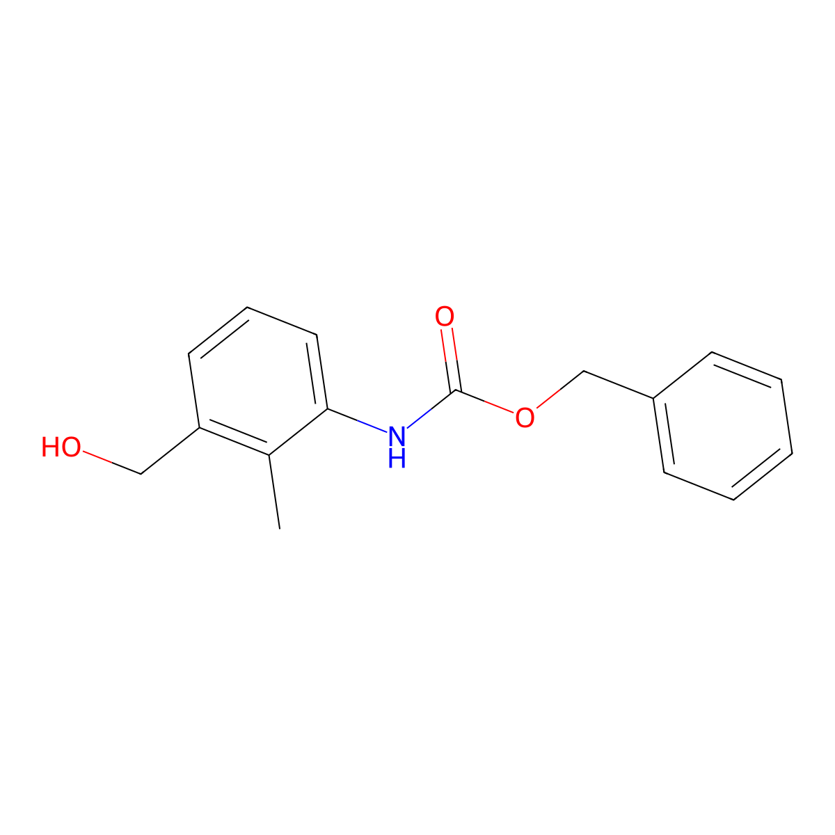 benzyl N-[3-(hydroxymethyl)-2-methylphenyl]carbamate molecular structure, CAS 2680854-00-4