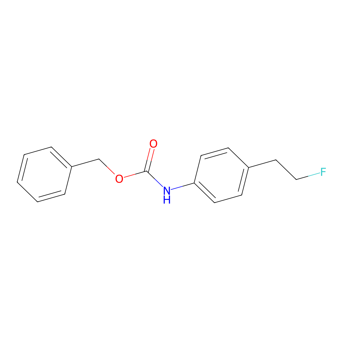 benzyl N-[4-(2-fluoroethyl)phenyl]carbamate molecular structure, CAS 2680854-35-5