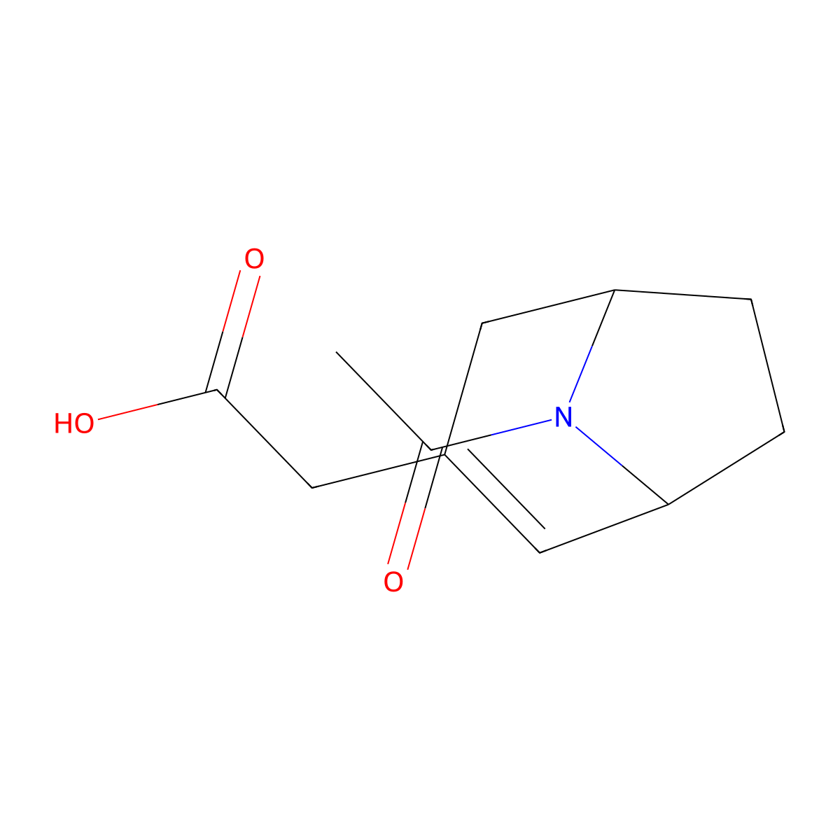 2-{8-Acetyl-8-azabicyclo[3.2.1]oct-2-en-3-yl}acetic acid molecular structure, CAS 2680854-90-2