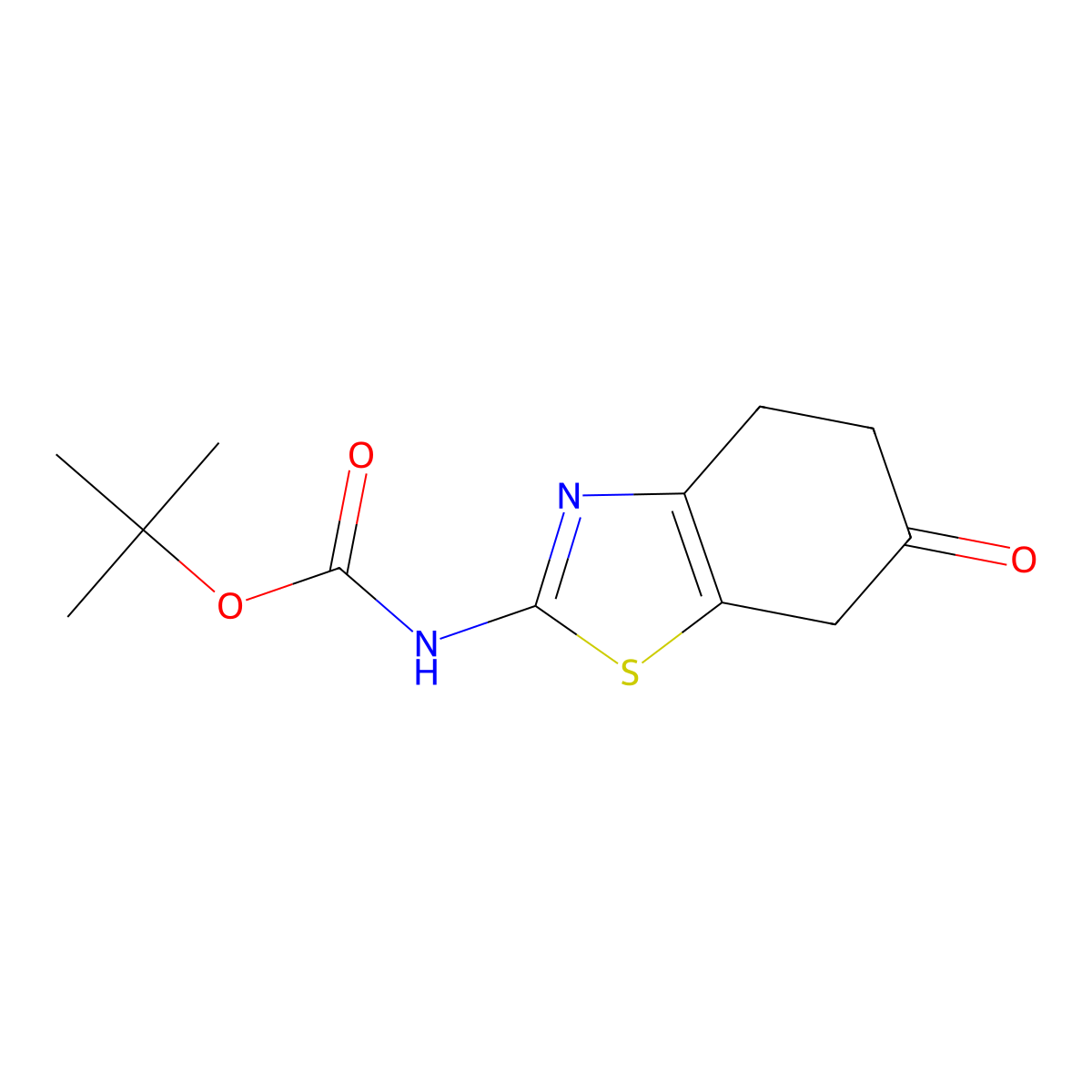 tert-butyl N-(6-oxo-4,5,6,7-tetrahydro-1,3-benzothiazol-2-yl)carbamate molecular structure, CAS 2680855-09-6