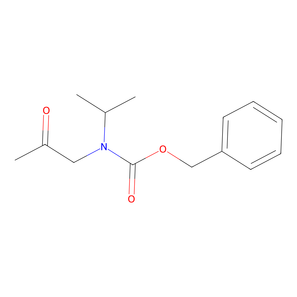benzyl N-(2-oxopropyl)-N-(propan-2-yl)carbamate molecular structure, CAS 2680855-37-0