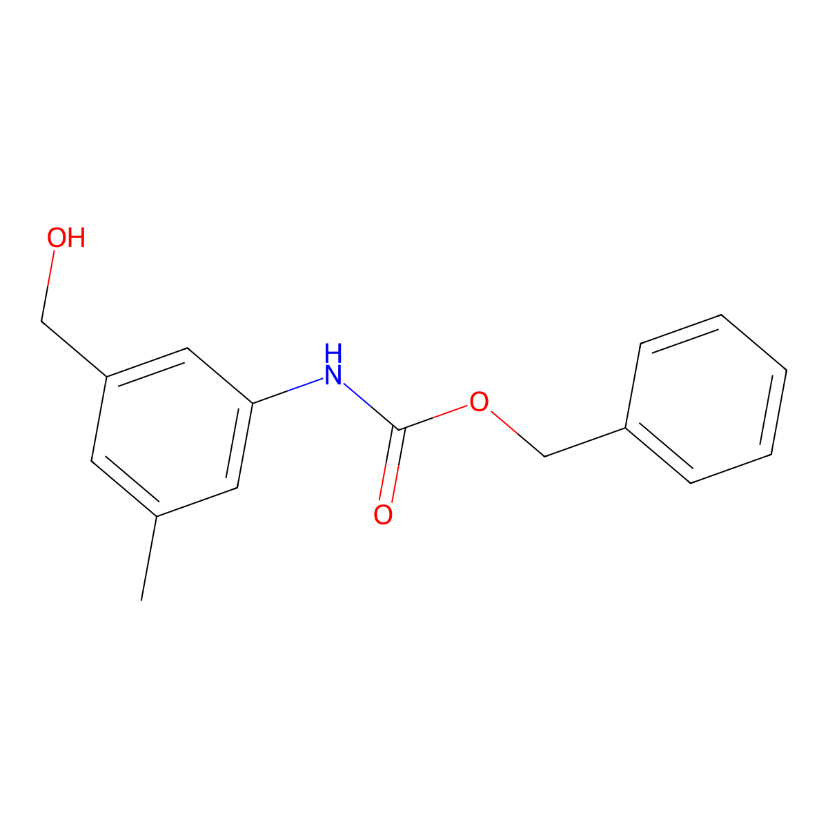 benzyl N-[3-(hydroxymethyl)-5-methylphenyl]carbamate molecular structure, CAS 2680856-01-1