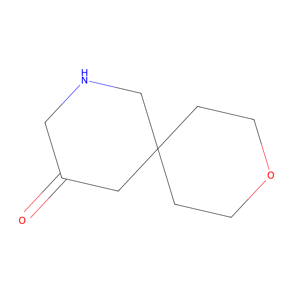 9-Oxa-2-azaspiro[5.5]undecan-4-one molecular structure, CAS 2680856-23-7