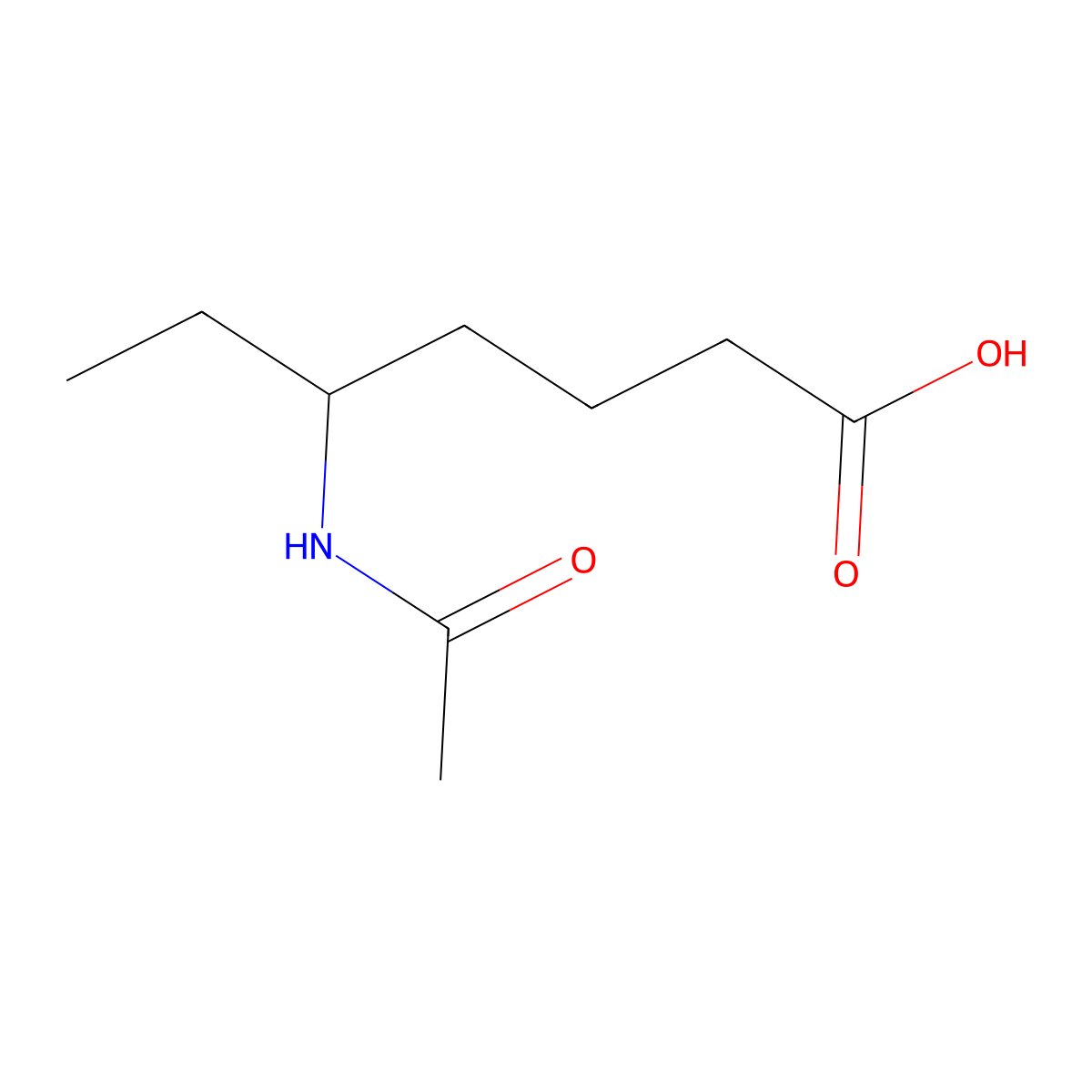 5-Acetamidoheptanoic acid molecular structure, CAS 2680856-26-0