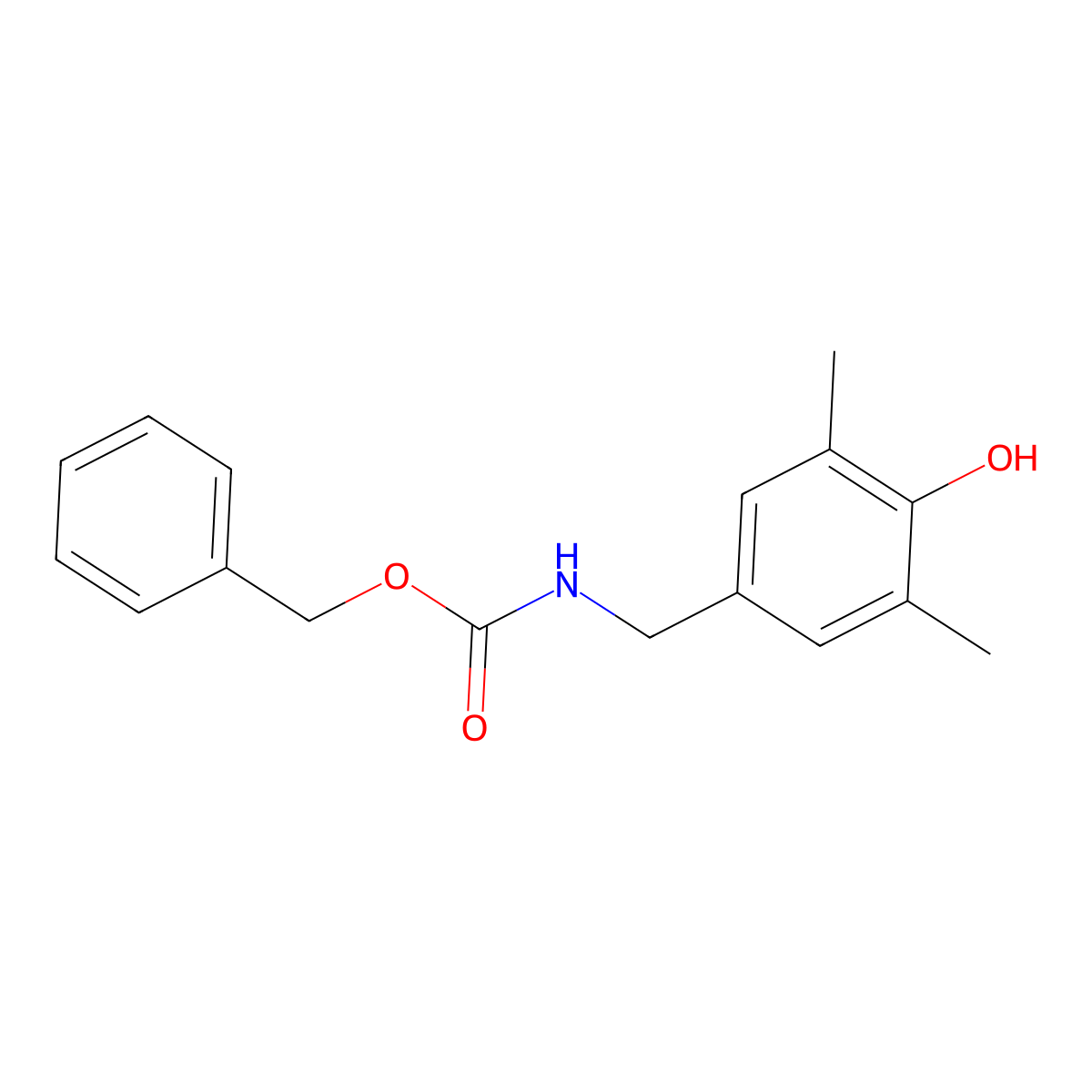 benzyl N-[(4-hydroxy-3,5-dimethylphenyl)methyl]carbamate molecular structure, CAS 2680856-42-0