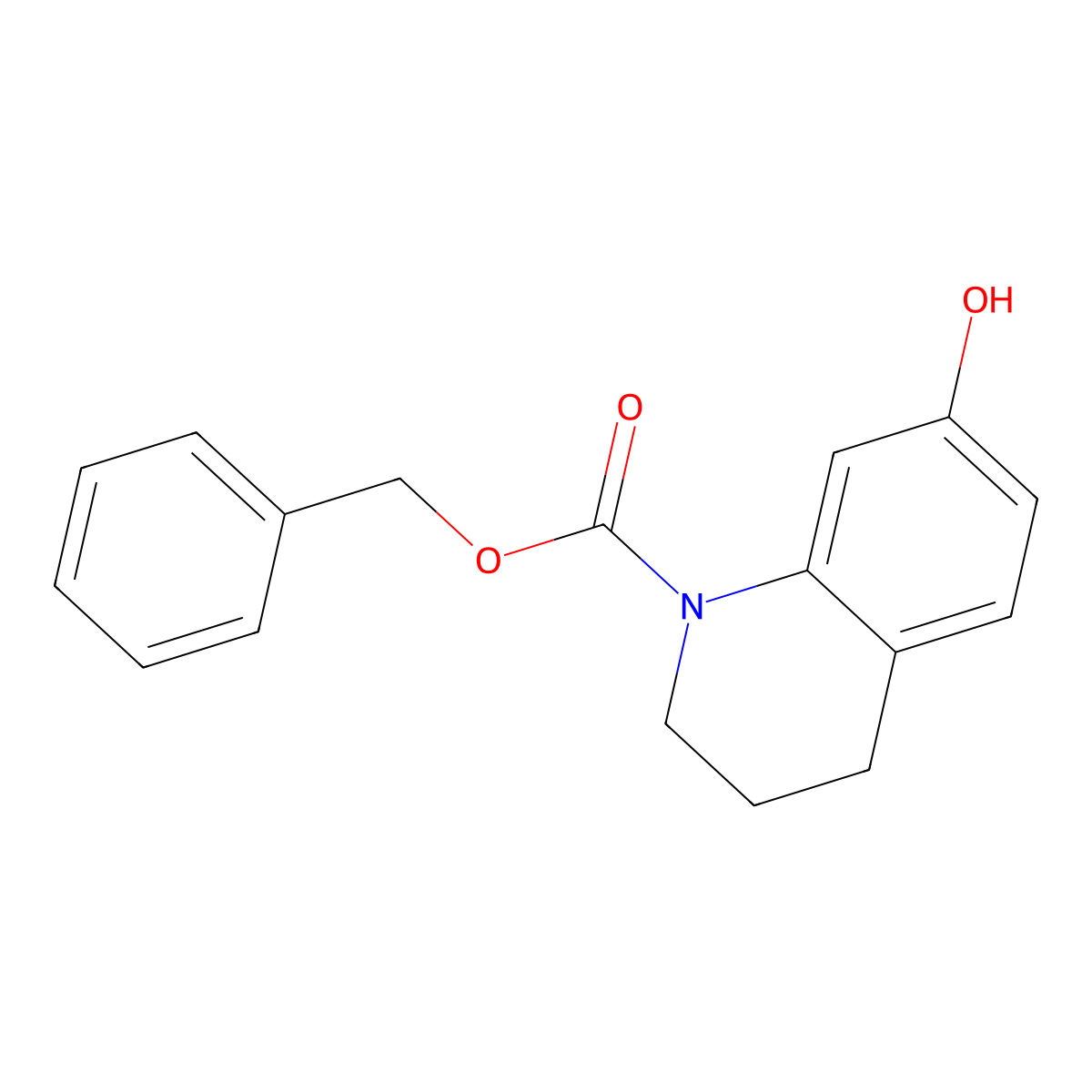 Benzyl 7-hydroxy-1,2,3,4-tetrahydroquinoline-1-carboxylate molecular structure, CAS 2680856-52-2