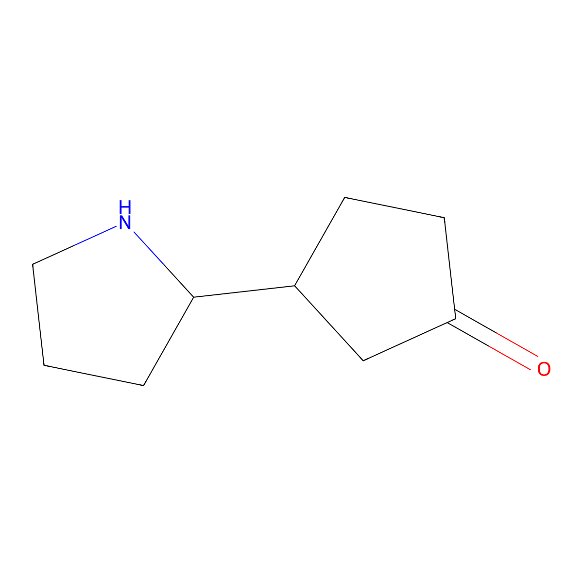 3-(Pyrrolidin-2-yl)cyclopentan-1-one molecular structure, CAS 2680856-75-9