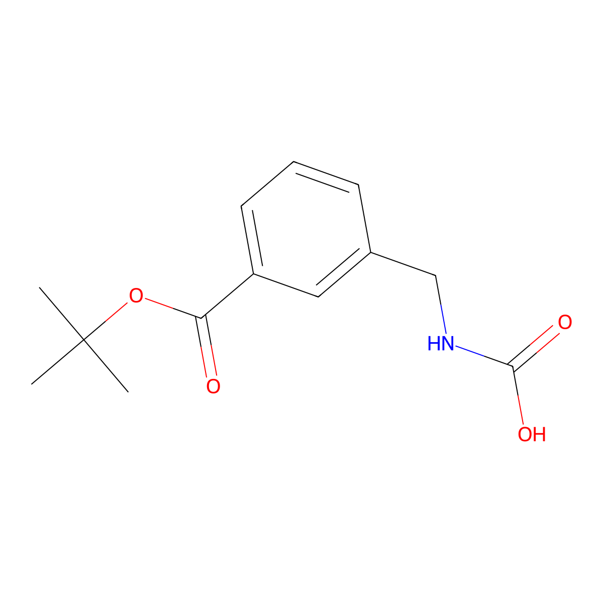 ({3-[(Tert-butoxy)carbonyl]phenyl}methyl)carbamic acid molecular structure, CAS 2680857-86-5