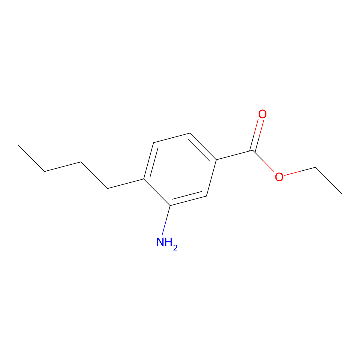 Ethyl 3-amino-4-butylbenzoate molecular structure, CAS 2680858-07-3