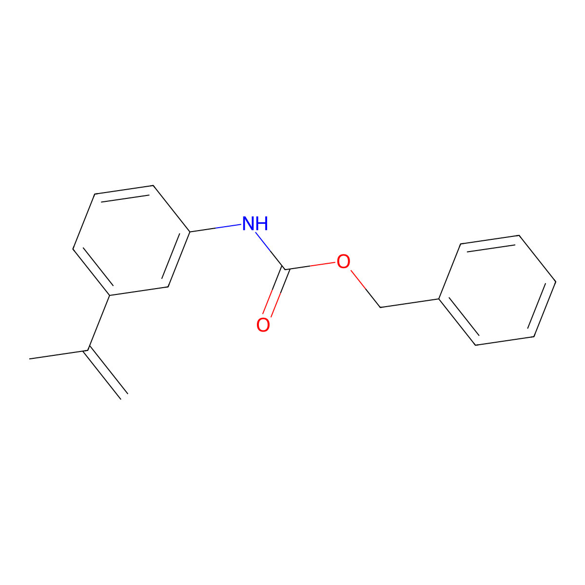 benzyl N-[3-(prop-1-en-2-yl)phenyl]carbamate molecular structure, CAS 2680858-35-7