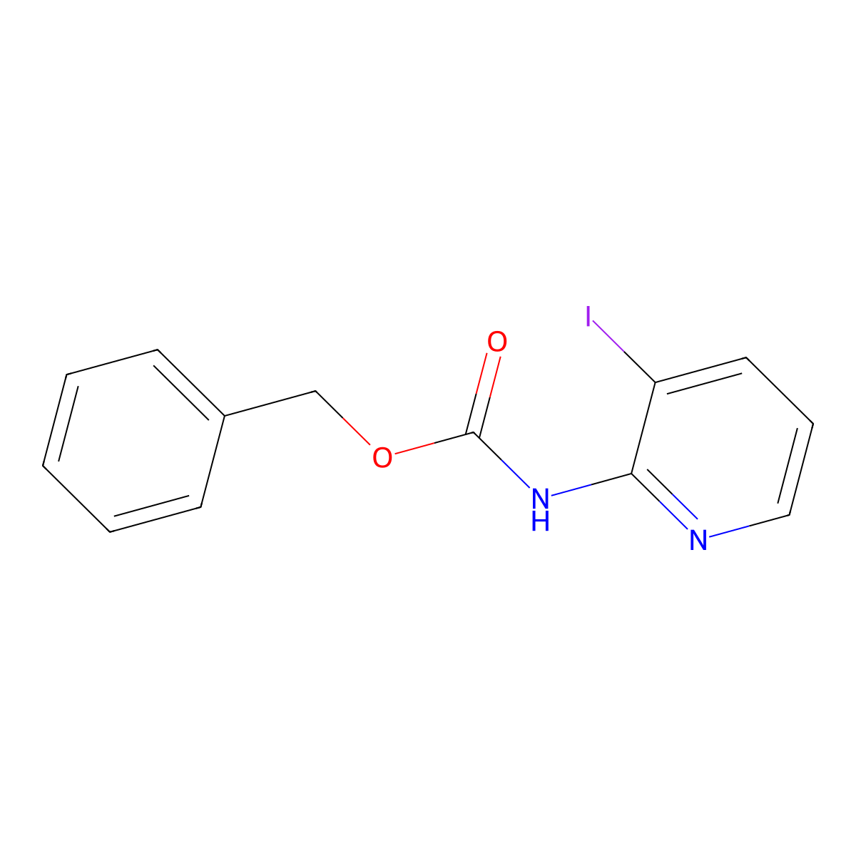 benzyl N-(3-iodopyridin-2-yl)carbamate molecular structure, CAS 2680859-54-3