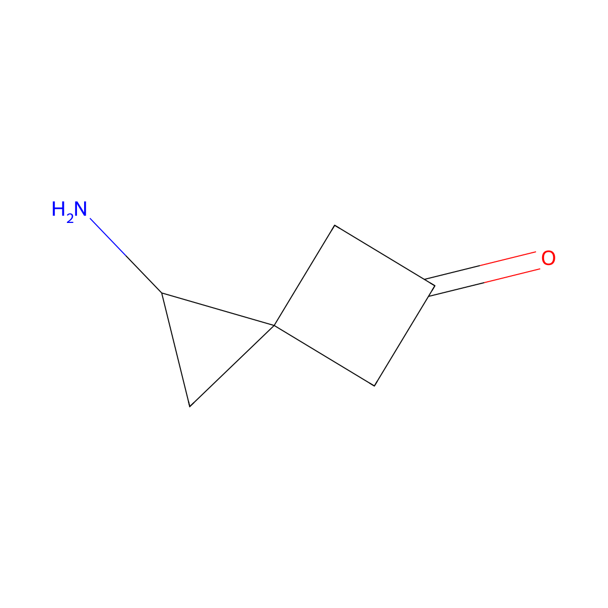 1-Aminospiro[2.3]hexan-5-one molecular structure, CAS 2680860-06-2