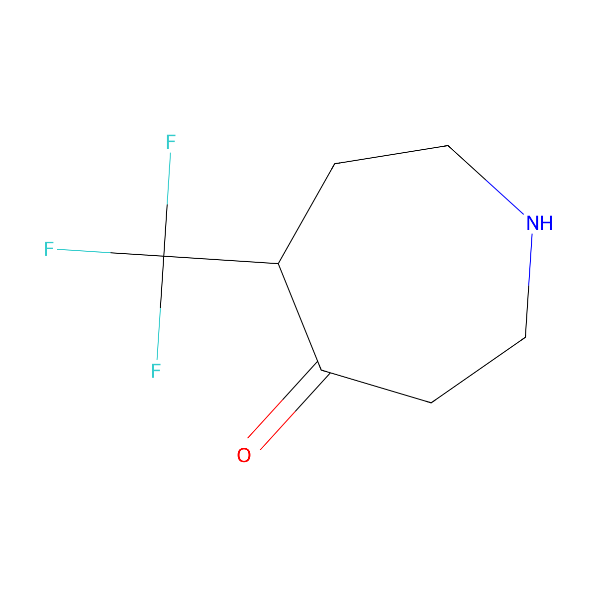 5-(Trifluoromethyl)azepan-4-one molecular structure, CAS 2680860-93-7