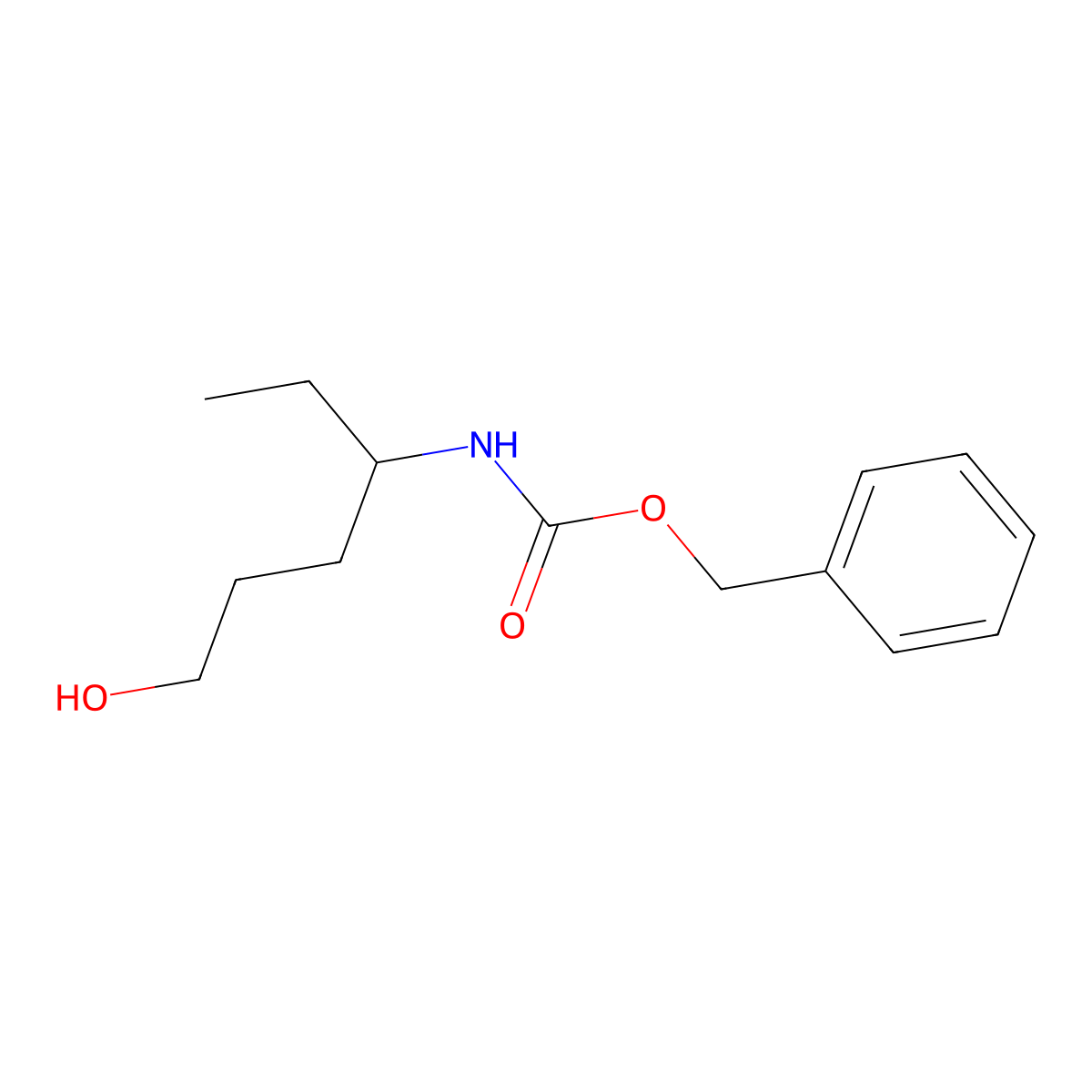 benzyl N-(6-hydroxyhexan-3-yl)carbamate molecular structure, CAS 2680861-16-7