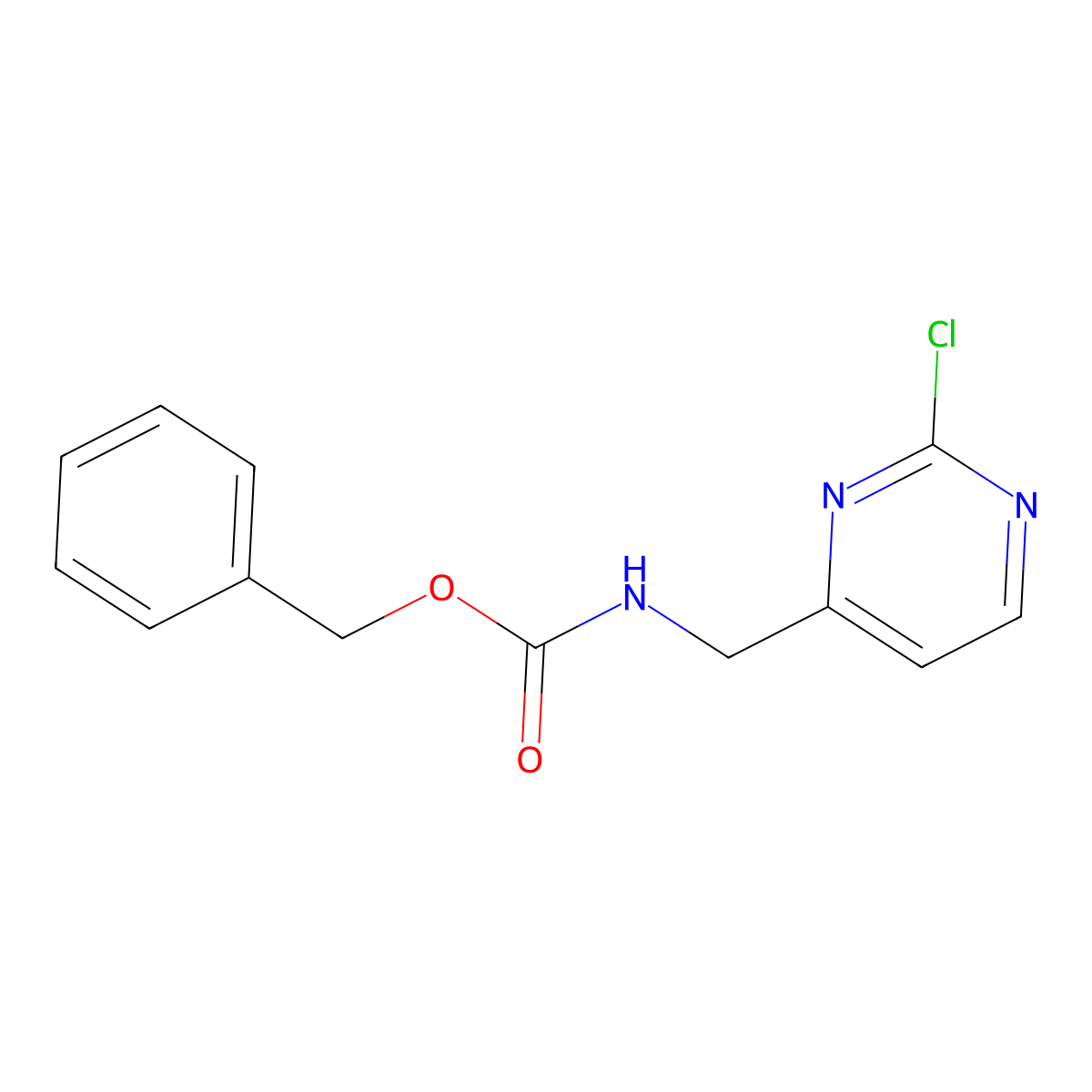 benzyl N-[(2-chloropyrimidin-4-yl)methyl]carbamate molecular structure, CAS 2680863-07-2