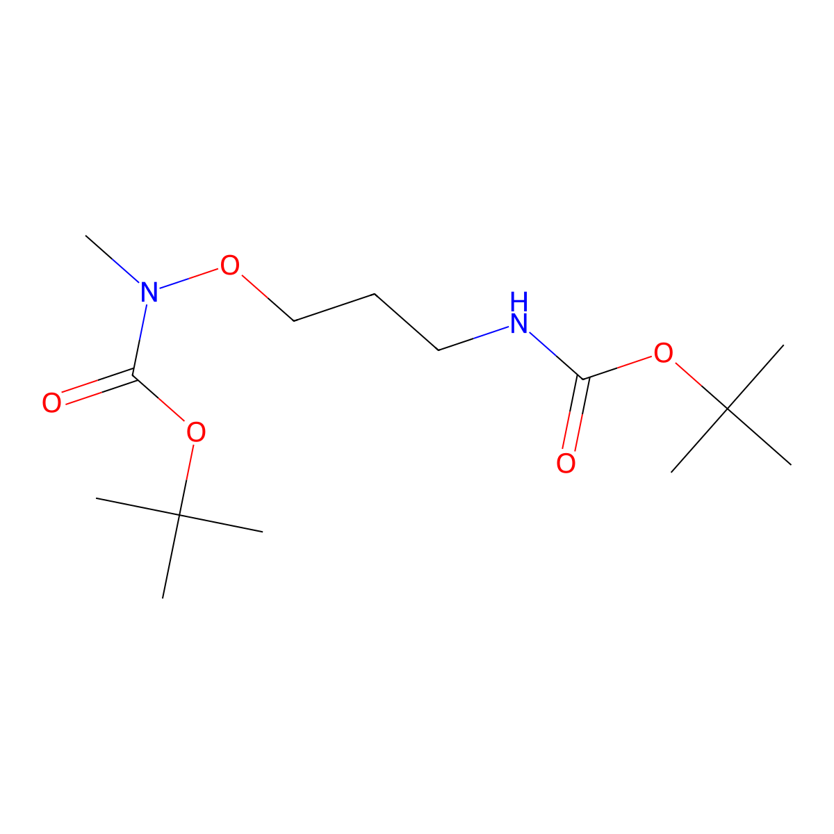 tert-butyl N-(3-{[(tert-butoxy)carbonyl]amino}propoxy)-N-methylcarbamate molecular structure, CAS 2680863-92-5