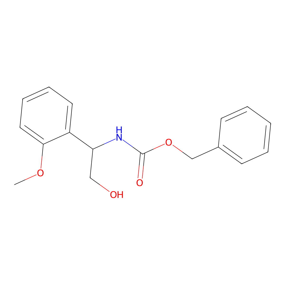 benzyl N-[2-hydroxy-1-(2-methoxyphenyl)ethyl]carbamate molecular structure, CAS 2680864-81-5