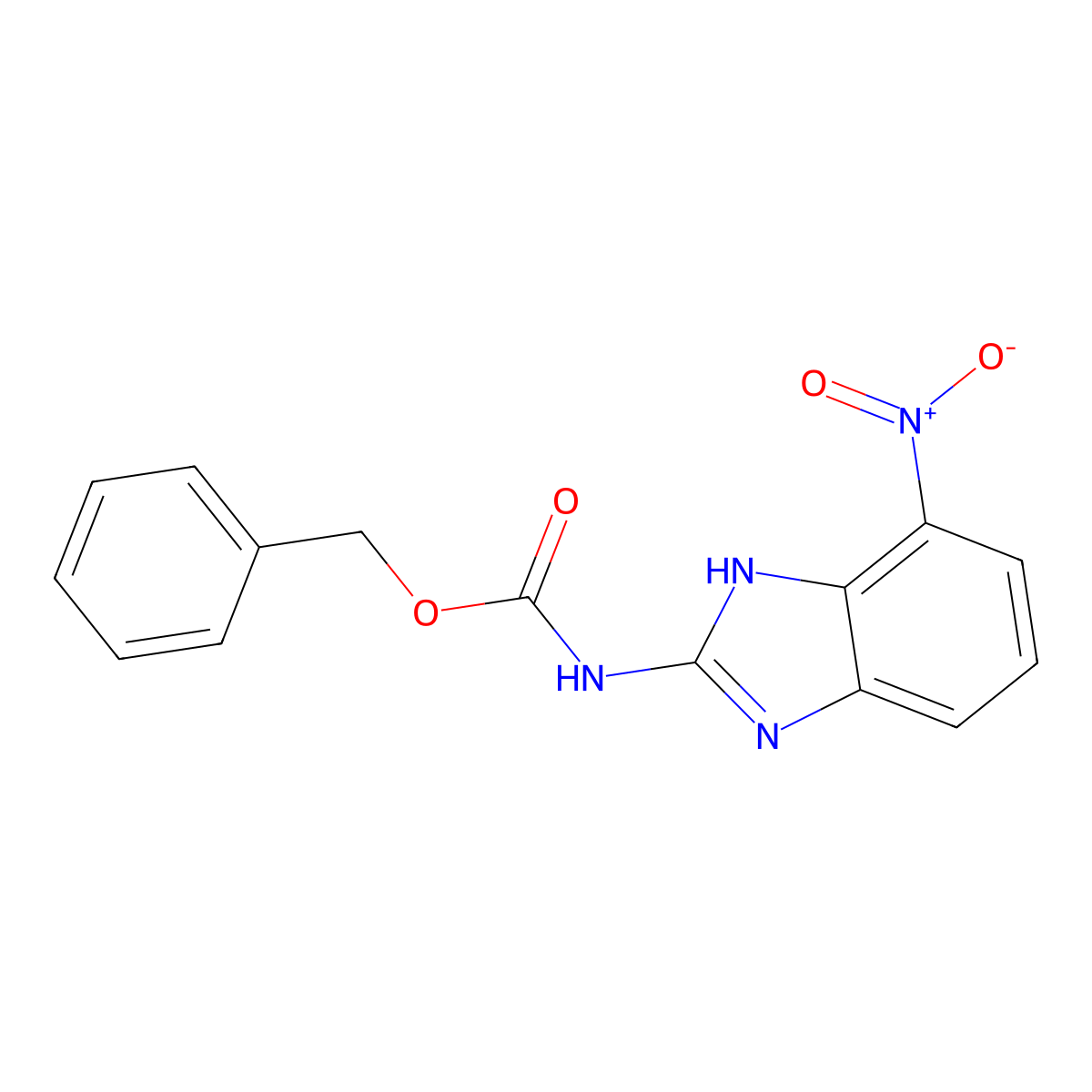 benzyl N-(7-nitro-1H-1,3-benzodiazol-2-yl)carbamate molecular structure, CAS 2680864-92-8