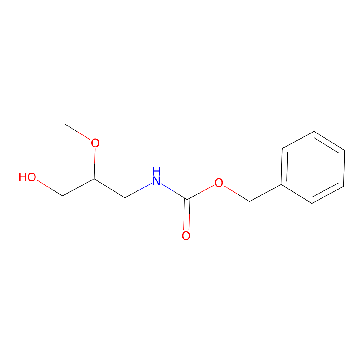 benzyl N-(3-hydroxy-2-methoxypropyl)carbamate molecular structure, CAS 2680865-57-8