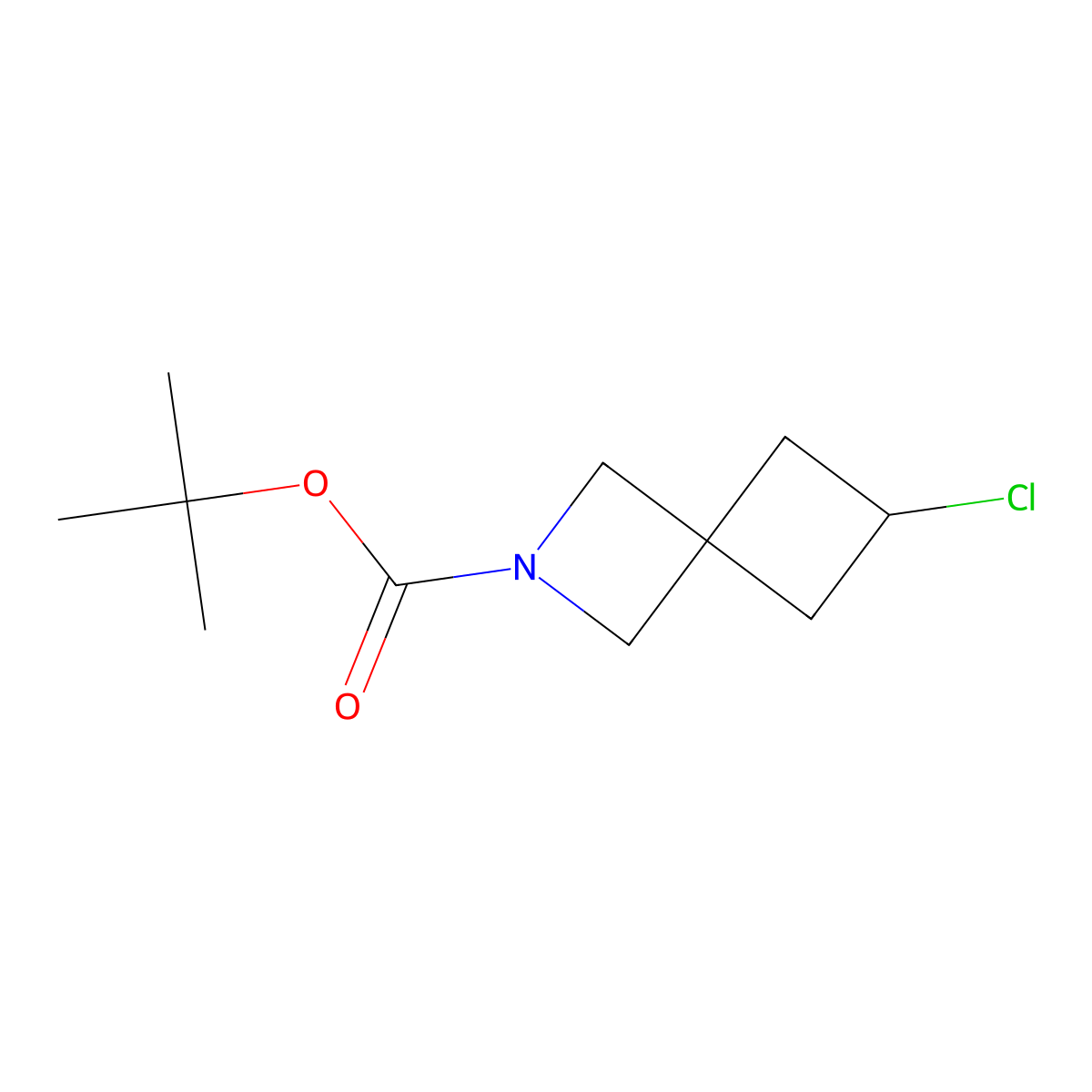 tert-Butyl 6-chloro-2-azaspiro[3.3]heptane-2-carboxylate molecular structure, CAS 2680866-94-6