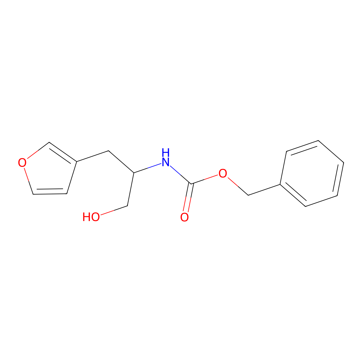 benzyl N-[1-(furan-3-yl)-3-hydroxypropan-2-yl]carbamate molecular structure, CAS 2680866-97-9