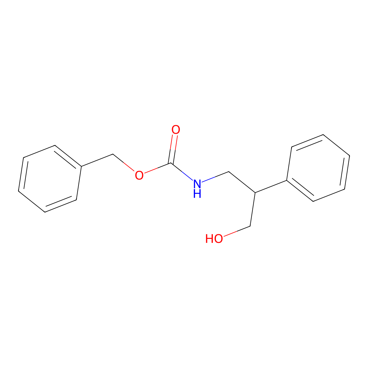 benzyl N-(3-hydroxy-2-phenylpropyl)carbamate molecular structure, CAS 2680867-54-1