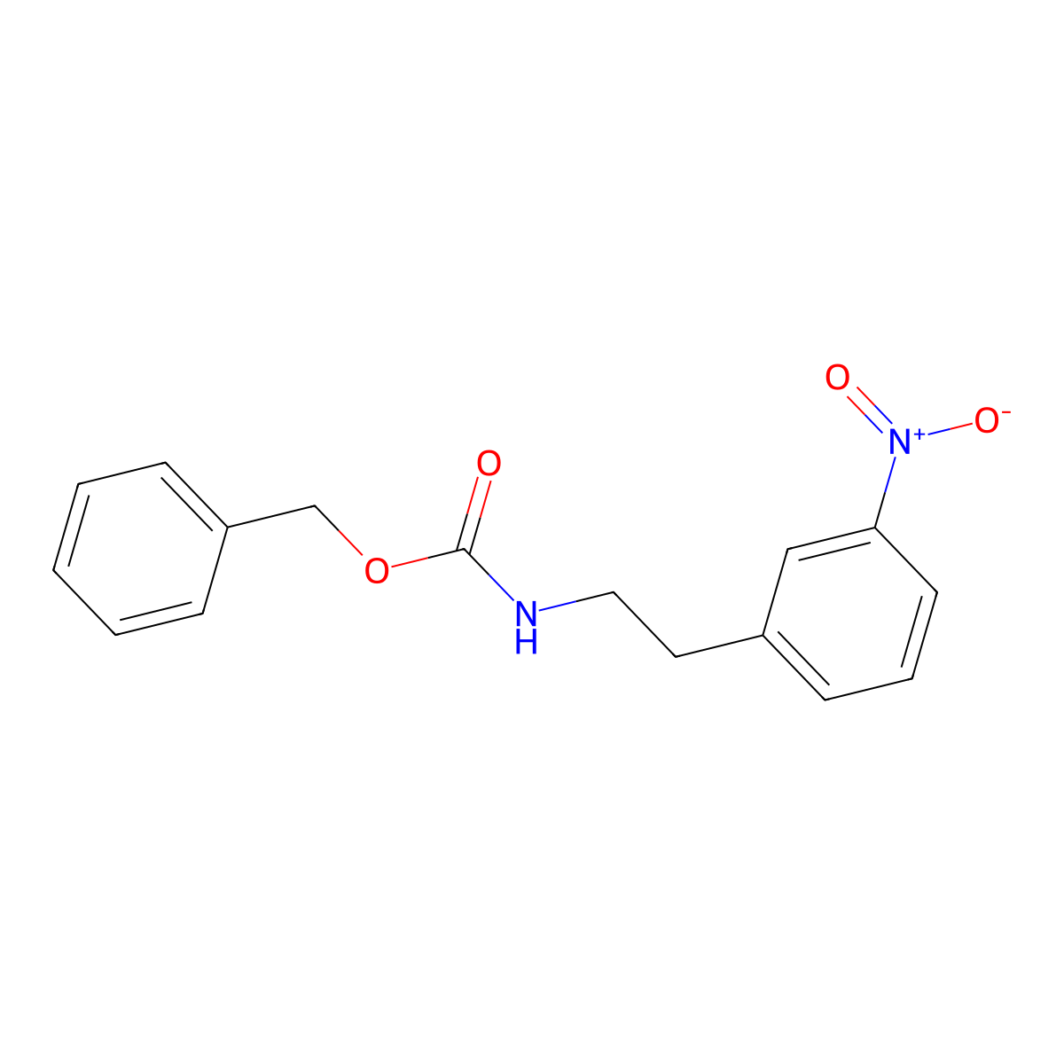 benzyl N-[2-(3-nitrophenyl)ethyl]carbamate molecular structure, CAS 2680868-22-6