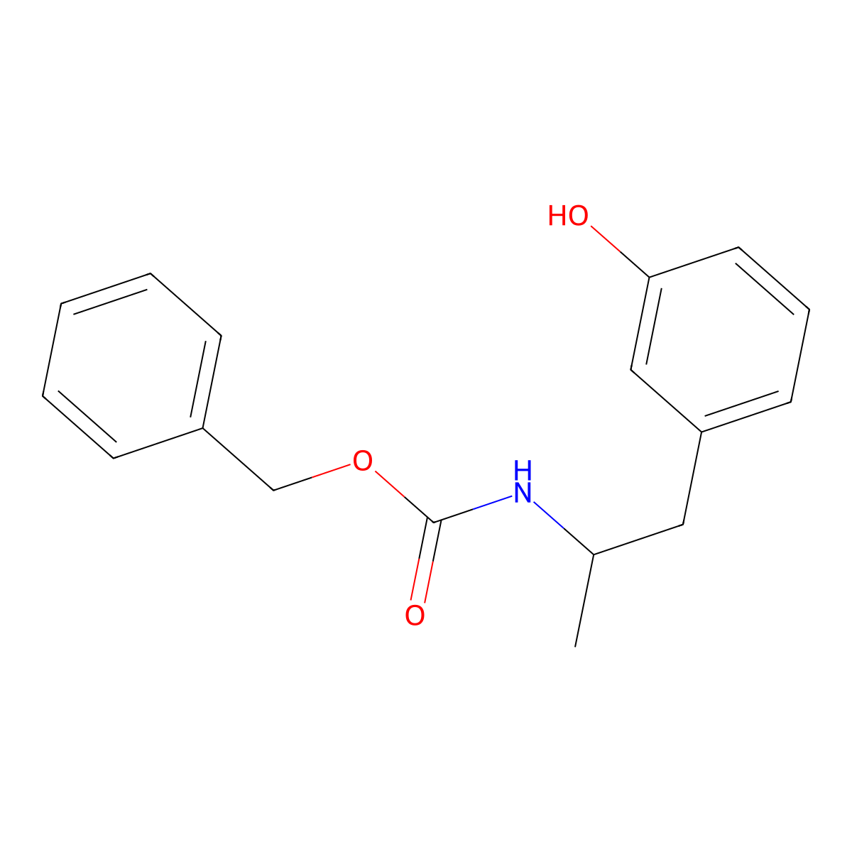 benzyl N-[1-(3-hydroxyphenyl)propan-2-yl]carbamate molecular structure, CAS 2680868-55-5