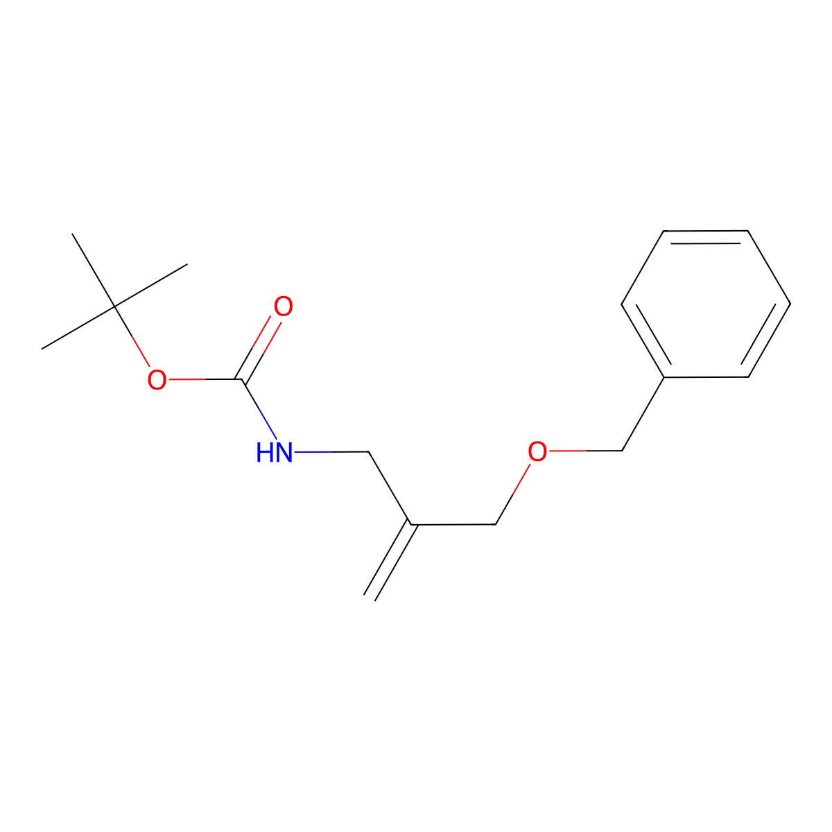 tert-butyl N-{2-[(benzyloxy)methyl]prop-2-en-1-yl}carbamate molecular structure, CAS 2680869-09-2