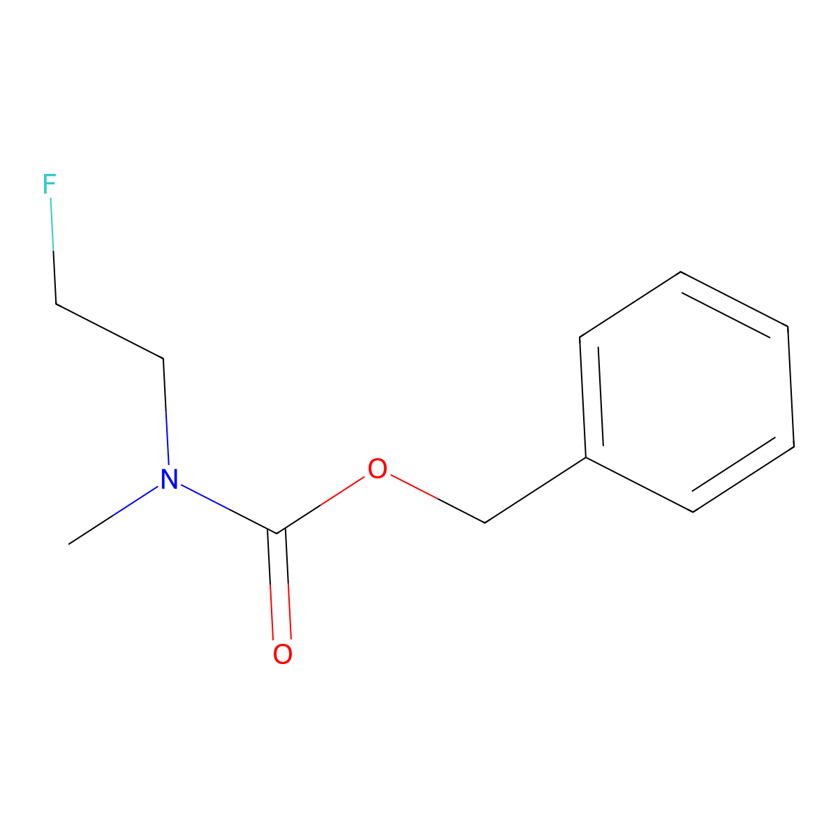 benzyl N-(2-fluoroethyl)-N-methylcarbamate molecular structure, CAS 2680869-21-8