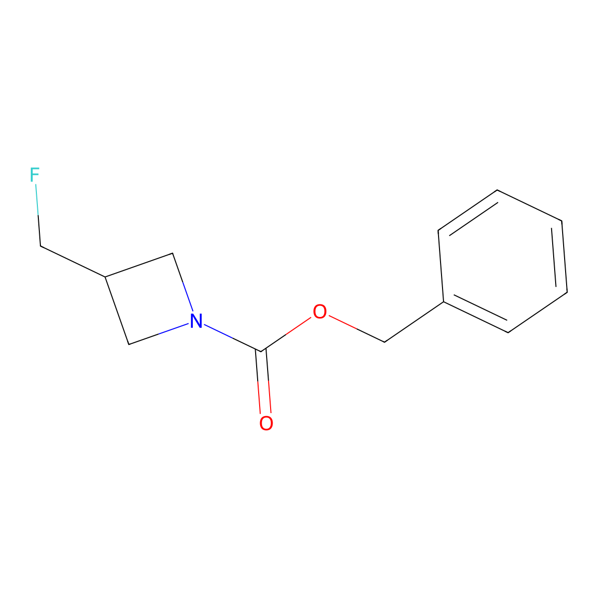 Benzyl 3-(fluoromethyl)azetidine-1-carboxylate molecular structure, CAS 2680869-28-5