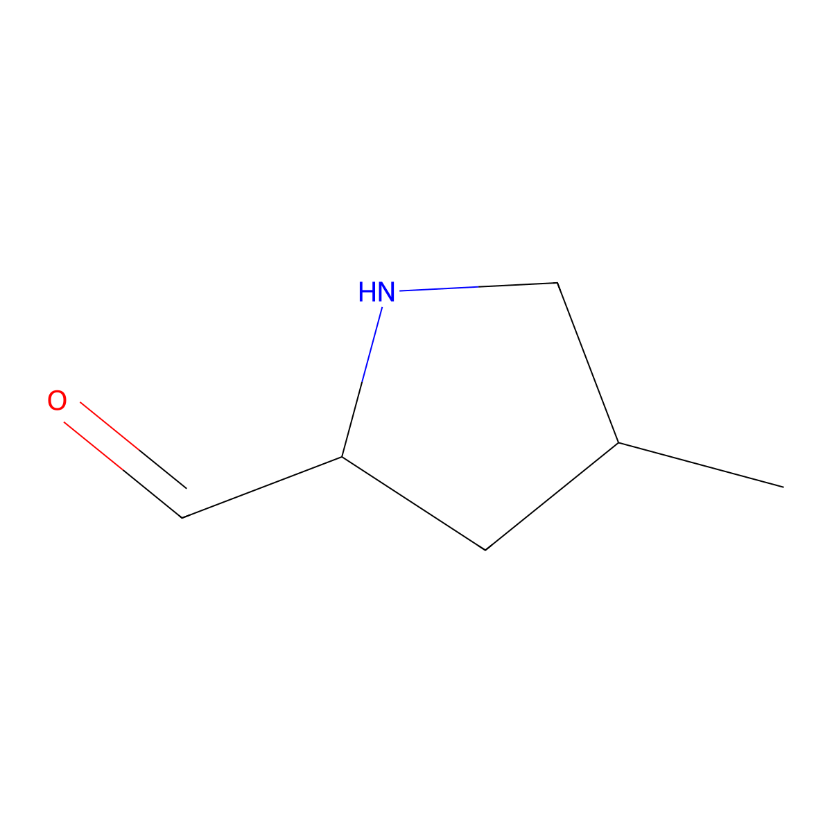 4-Methylpyrrolidine-2-carbaldehyde molecular structure, CAS 2680869-44-5