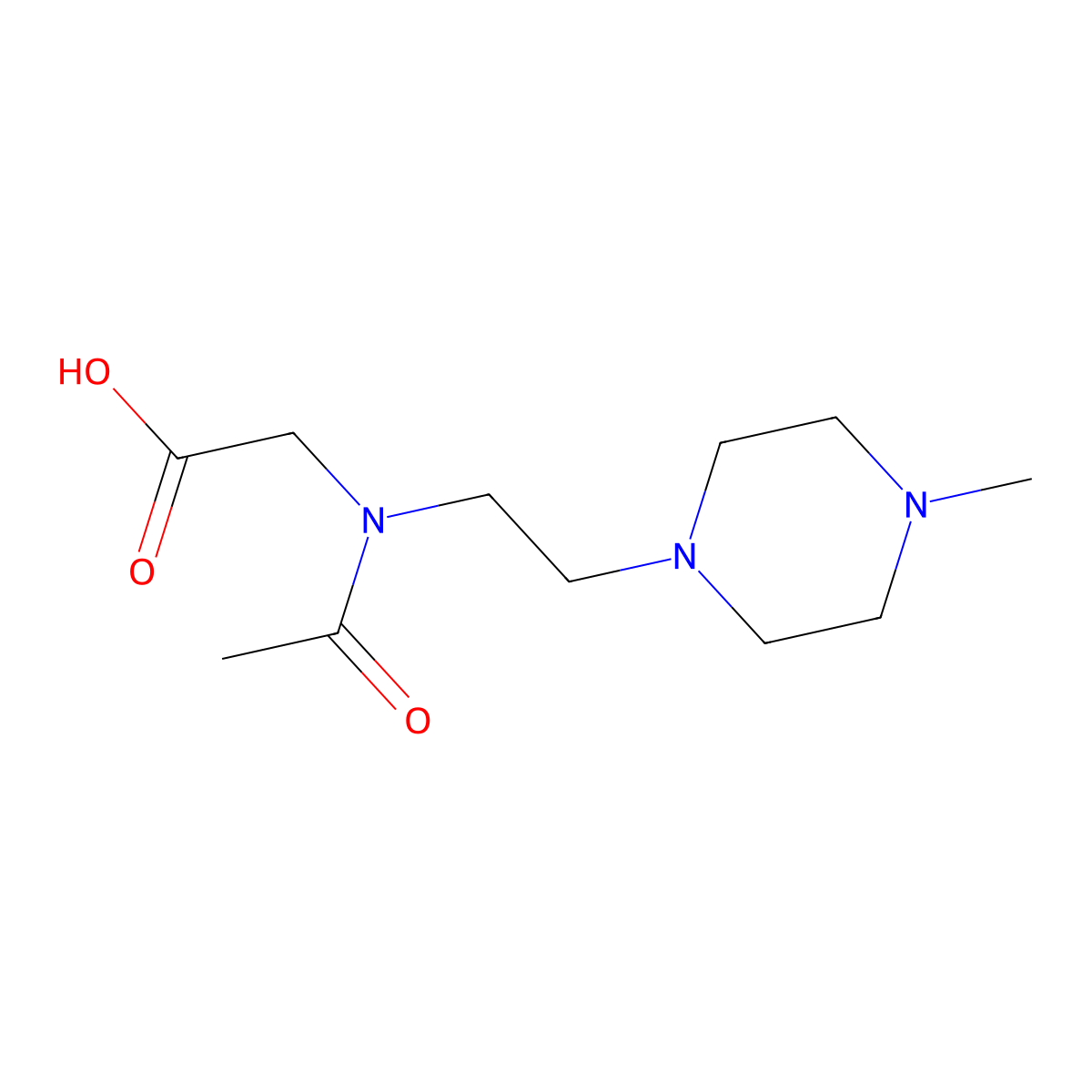2-{N-[2-(4-methylpiperazin-1-yl)ethyl]acetamido}acetic acid molecular structure, CAS 2680869-56-9