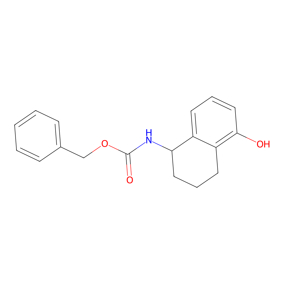 benzyl N-(5-hydroxy-1,2,3,4-tetrahydronaphthalen-1-yl)carbamate molecular structure, CAS 2680869-97-8