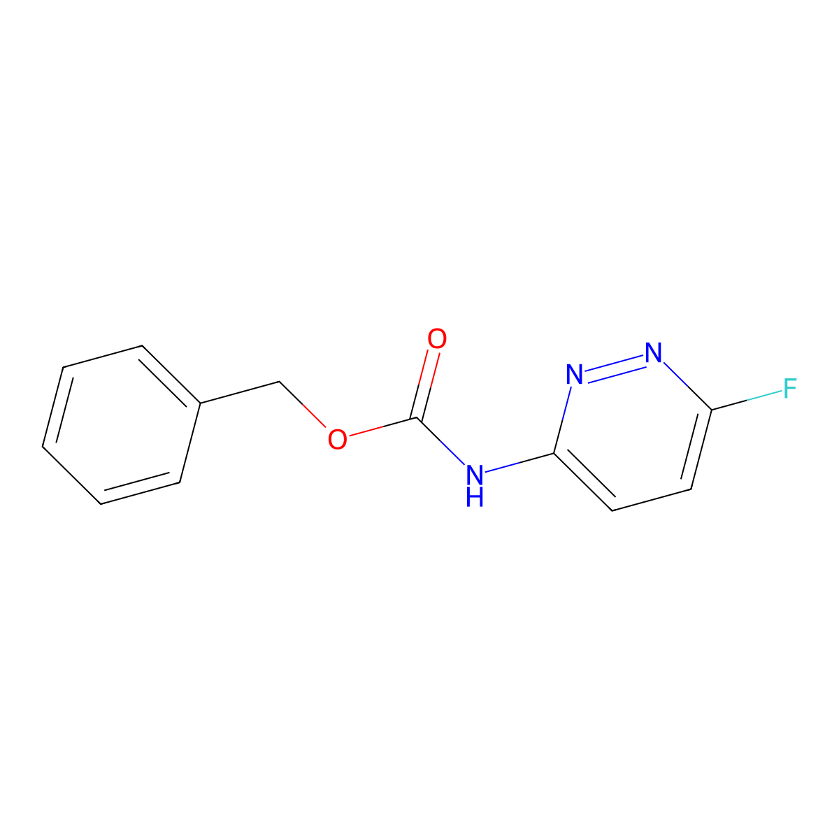 benzyl N-(6-fluoropyridazin-3-yl)carbamate molecular structure, CAS 2680870-01-1