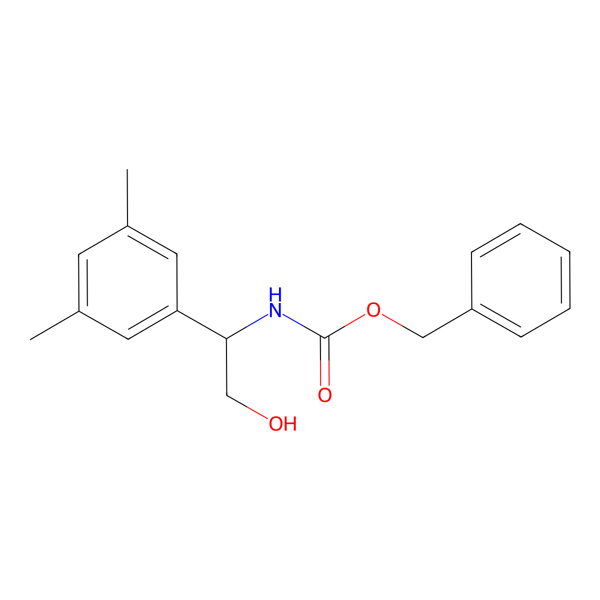 benzyl N-[1-(3,5-dimethylphenyl)-2-hydroxyethyl]carbamate molecular structure, CAS 2680870-05-5