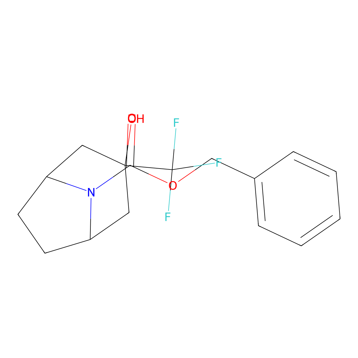 Benzyl 3-hydroxy-3-(trifluoromethyl)-8-azabicyclo[3.2.1]octane-8-carboxylate molecular structure, CAS 2680870-23-7