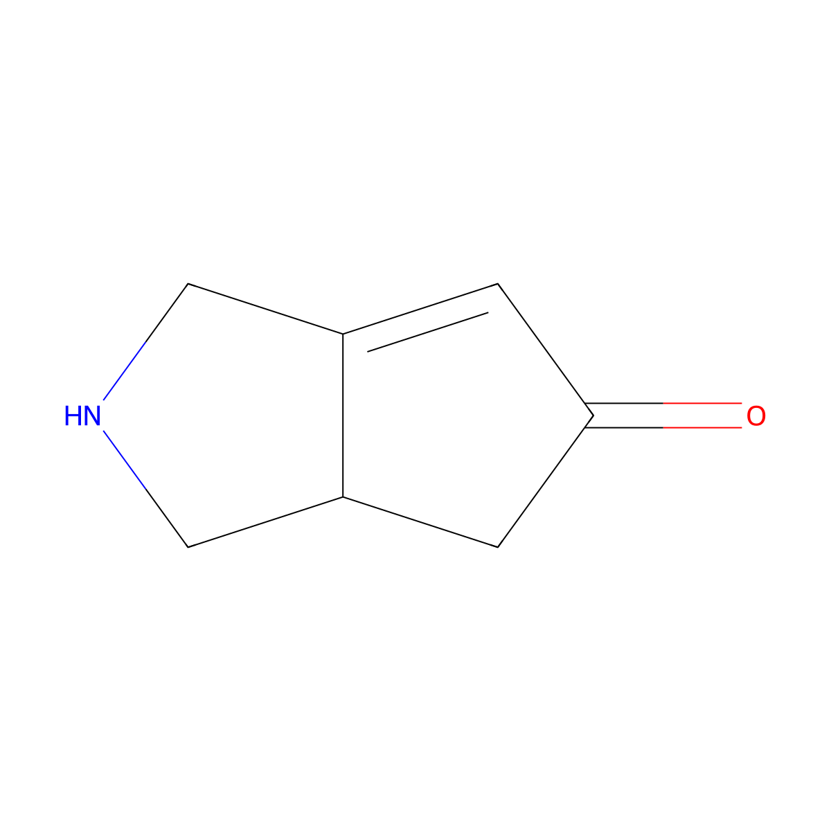1H,2H,3H,3aH,4H,5H-cyclopenta[c]pyrrol-5-one molecular structure, CAS 2680870-52-2