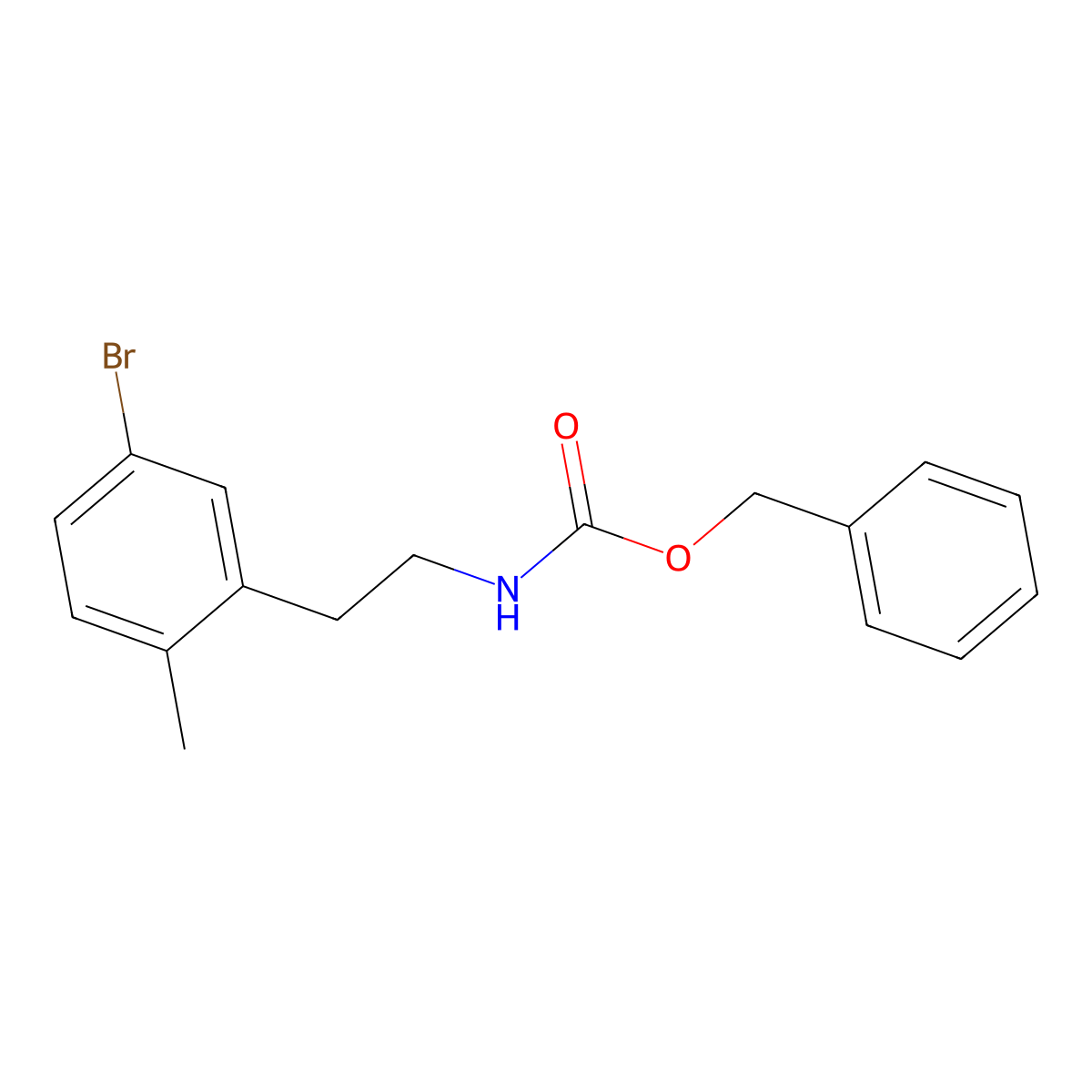 benzyl N-[2-(5-bromo-2-methylphenyl)ethyl]carbamate molecular structure, CAS 2680870-71-5