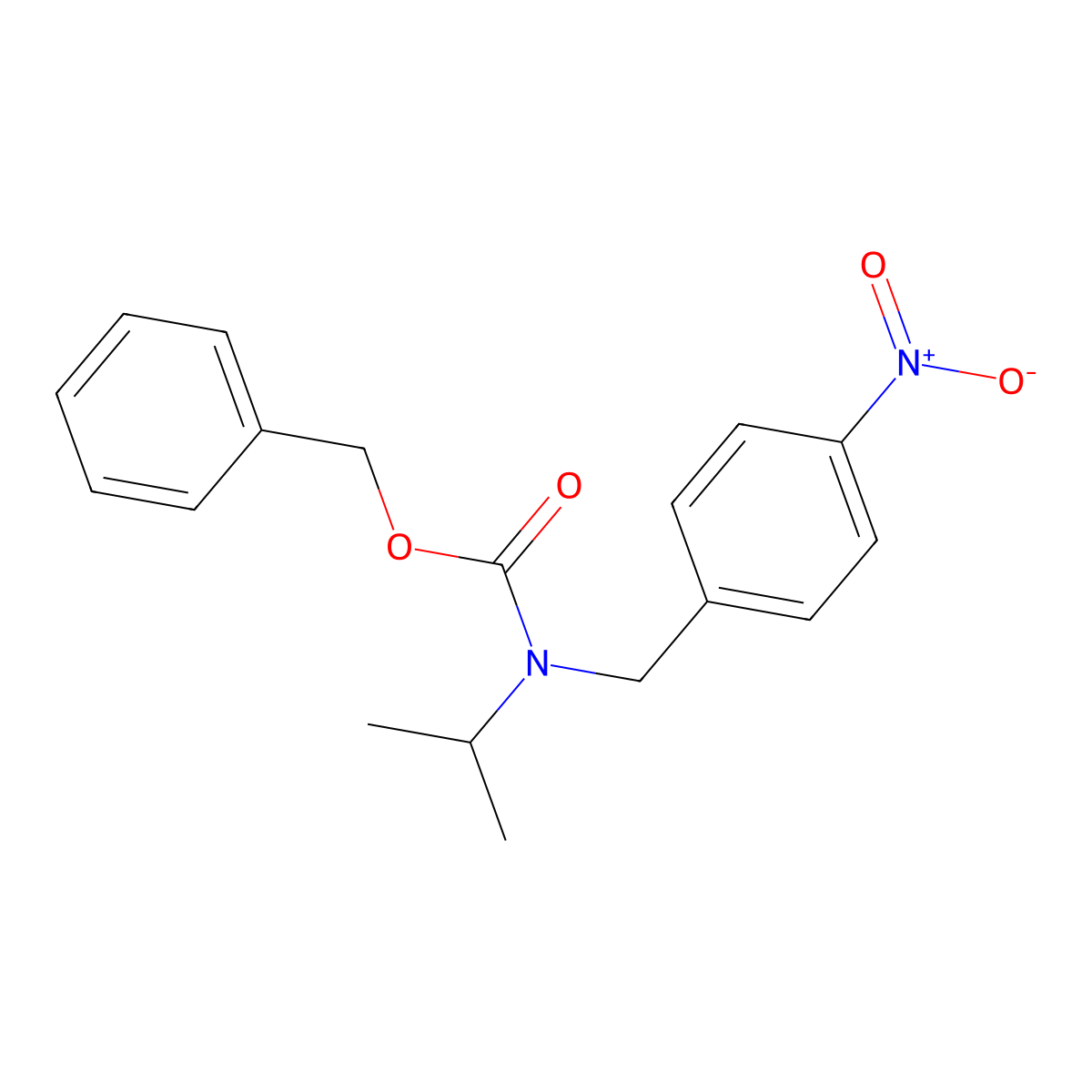 benzyl N-[(4-nitrophenyl)methyl]-N-(propan-2-yl)carbamate molecular structure, CAS 2680872-09-5