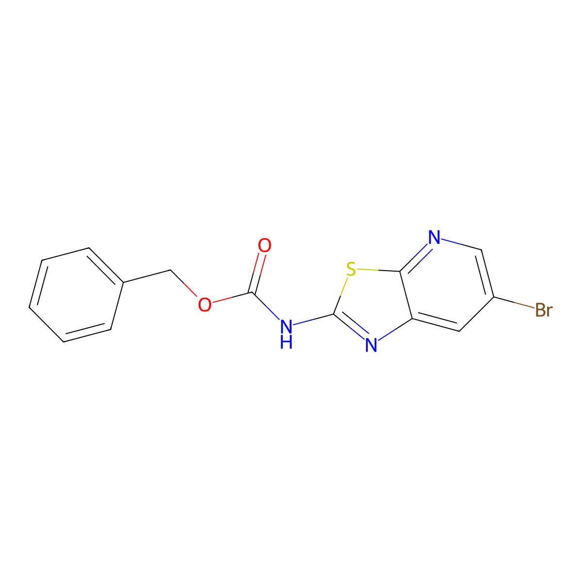 benzyl N-{6-bromo-[1,3]thiazolo[5,4-b]pyridin-2-yl}carbamate molecular structure, CAS 2680872-91-5