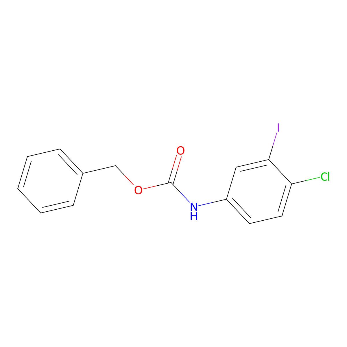 benzyl N-(4-chloro-3-iodophenyl)carbamate molecular structure, CAS 2680873-06-5